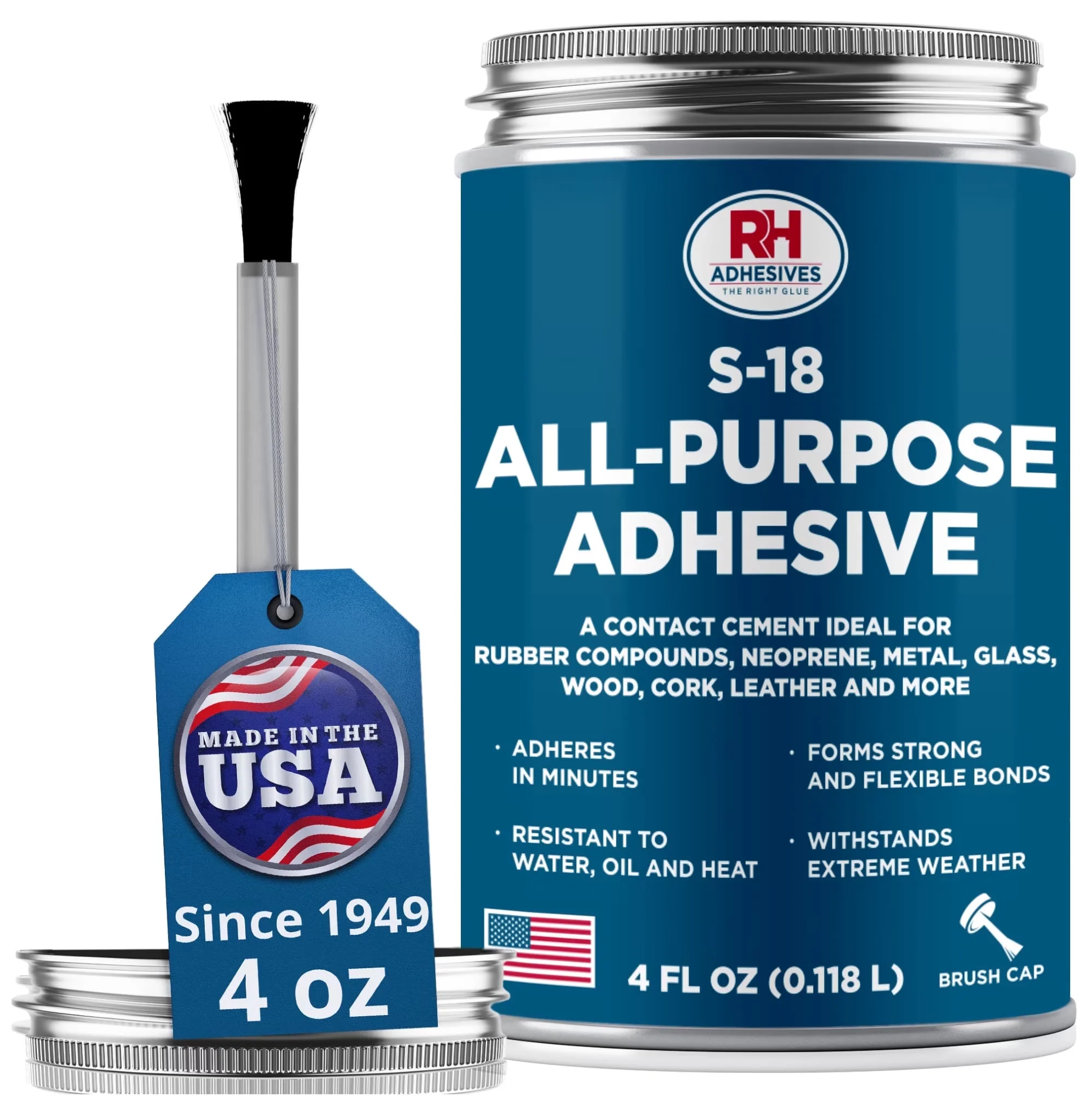Adhesives Glues In Paint Supplies Tool Classic with Water-Resistant, 4 oz. can, S-18 All-Purpose Adhesive - White 4 Oz. Model DA5315