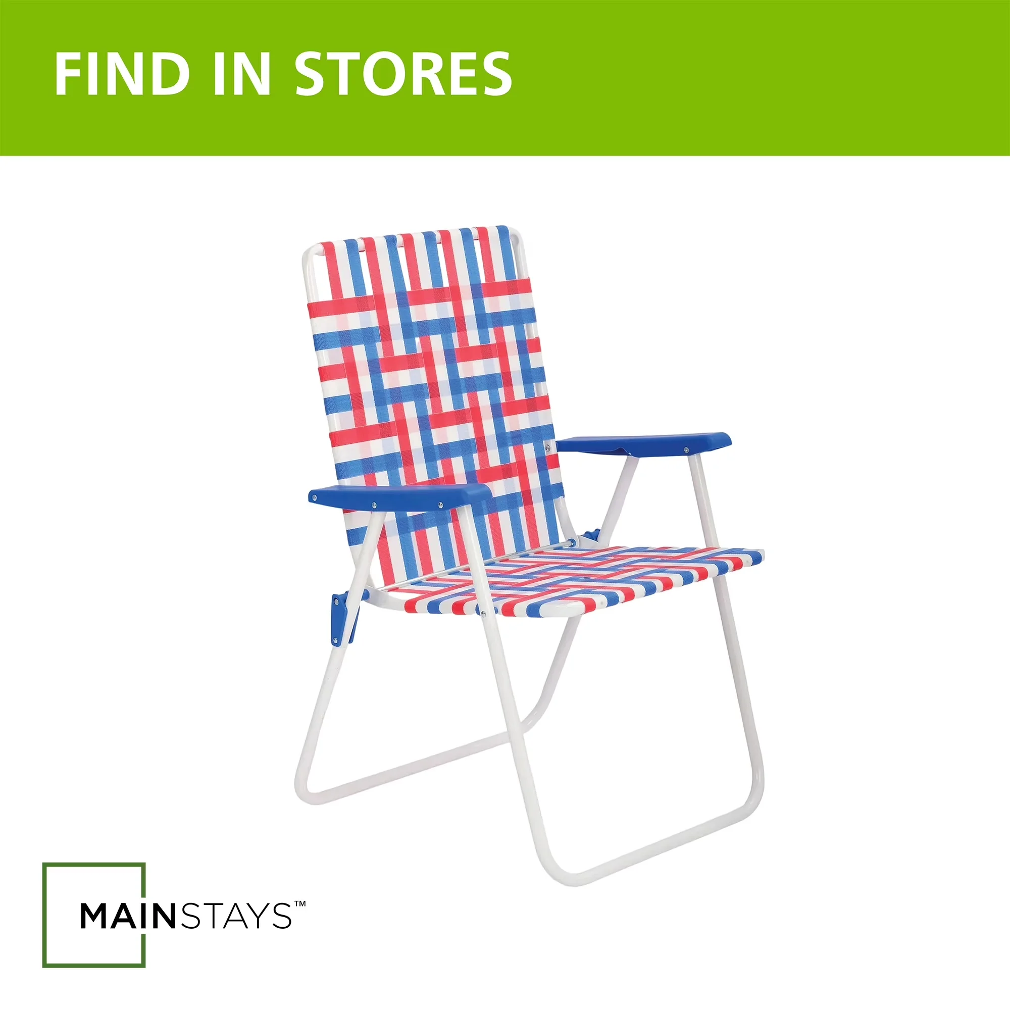 Stylish Beach Chair with Storage, White, Red - Multicolor - Built to Last Model D2ADB2