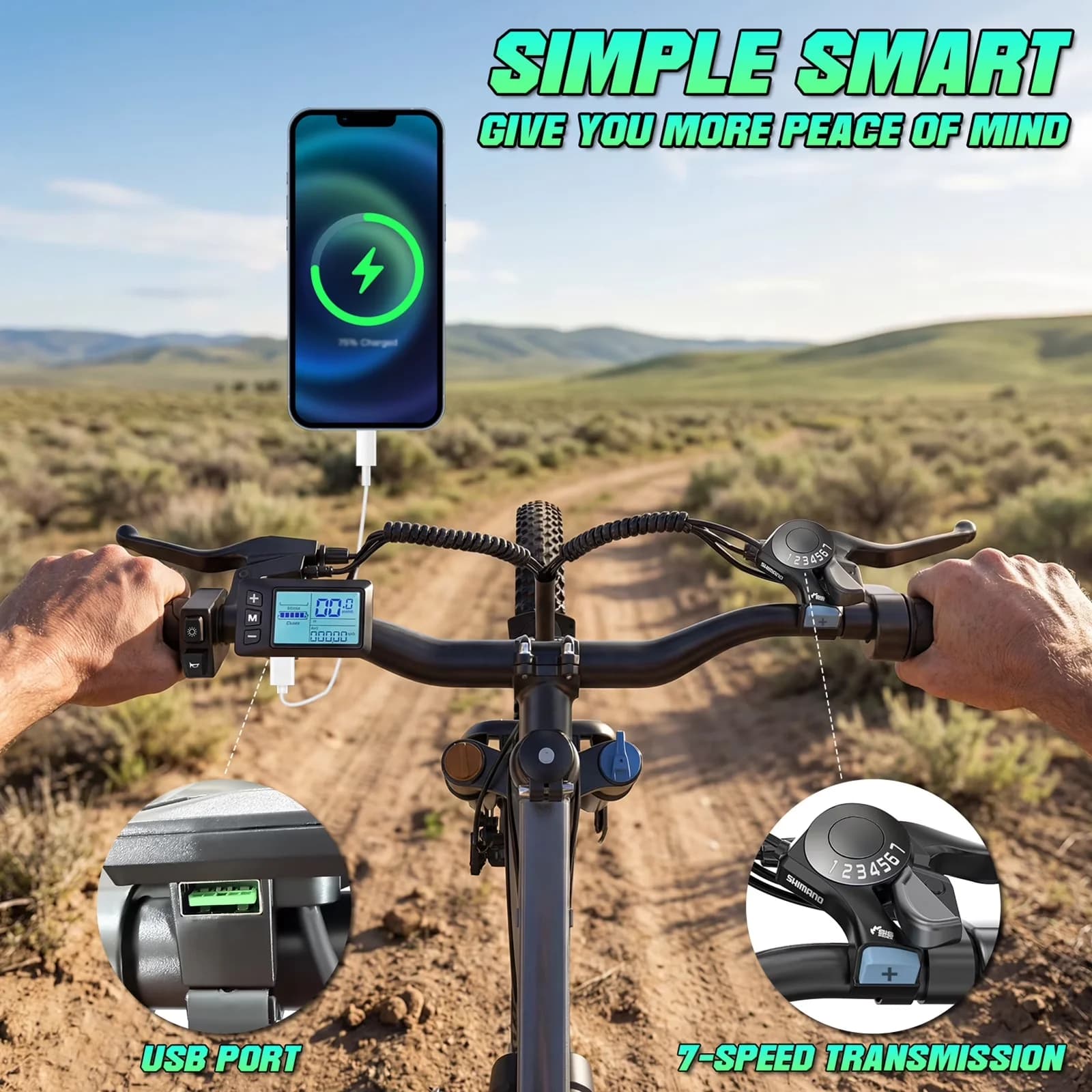 Classic Electric Bike with Battery, 720W, 720W Peak - Bn-T6-01 - Essential Collection Model 7804A0