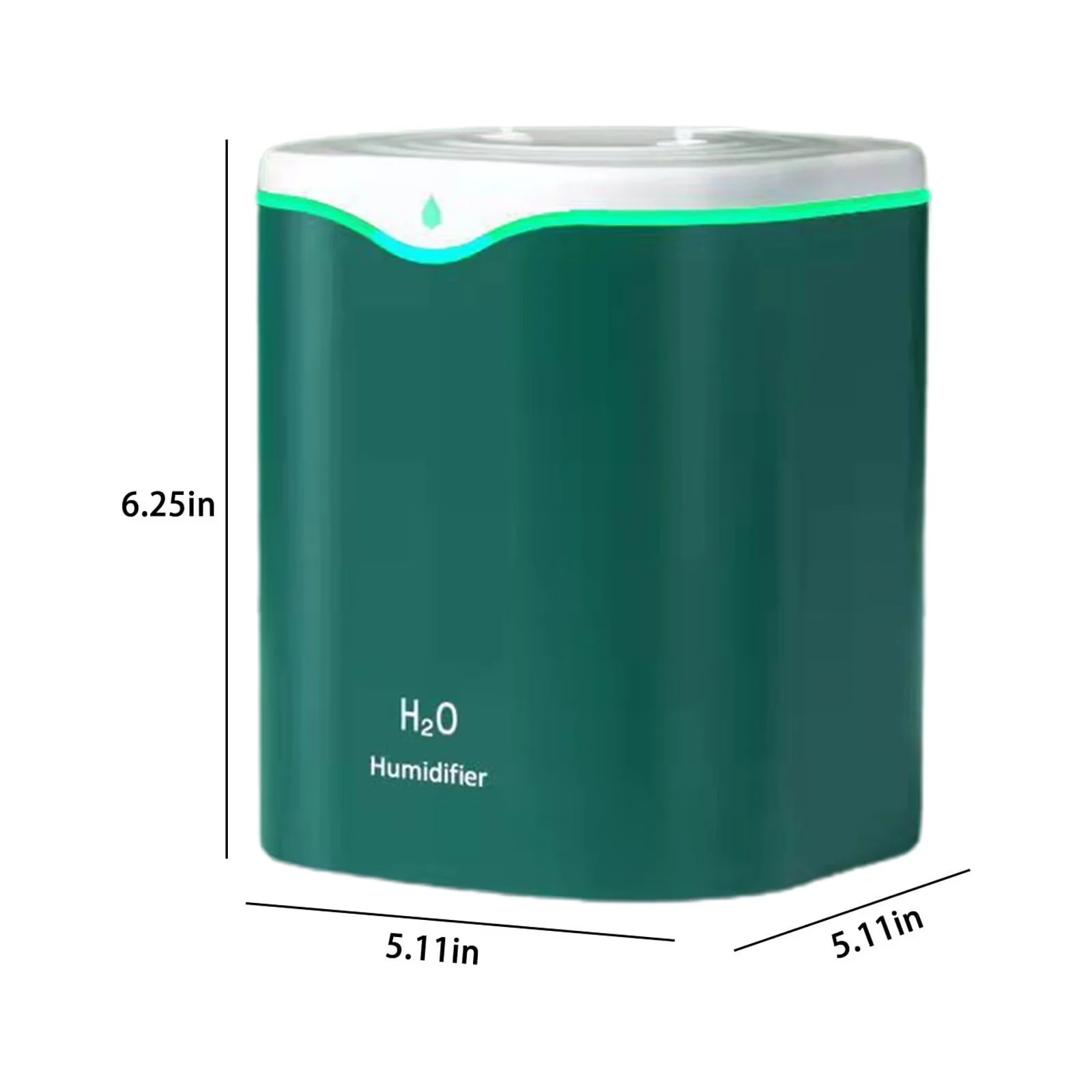 Humidifier Efficient with Cool & Warm Mist - Green for Bedroom, Large - Premium Collection Model 2D0EBF