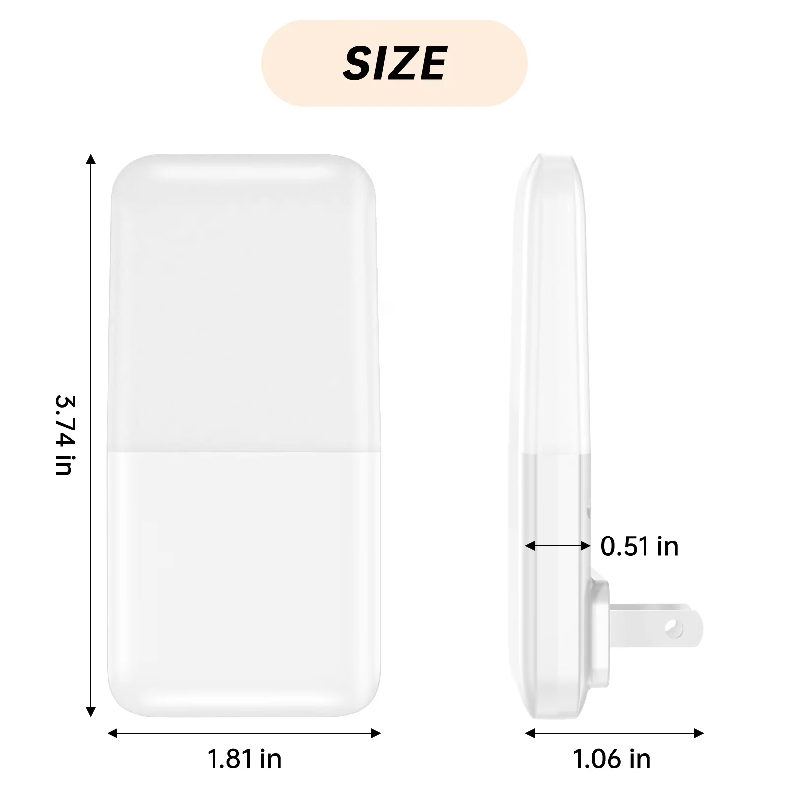 Led Lighting Classic with LED, Eco Friendly, Modern - White for Bedroom, Bathroom Model BA1740