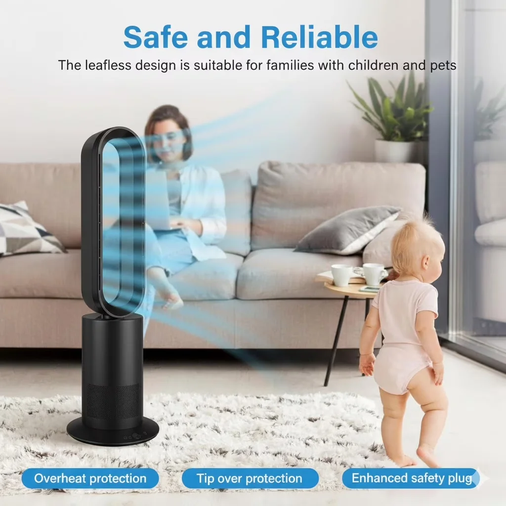 Innovative Portable And Electric Space Heater with Temperature Controlled, Touchscreen, Oscillating - Black Model 789883