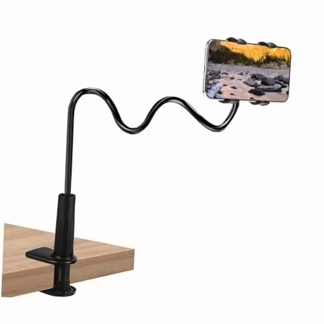 Essential Home Gym with Lazy Bracket Mount Clamp, Cell Phone Clip Bed Stand Holder - Model 86FCFD