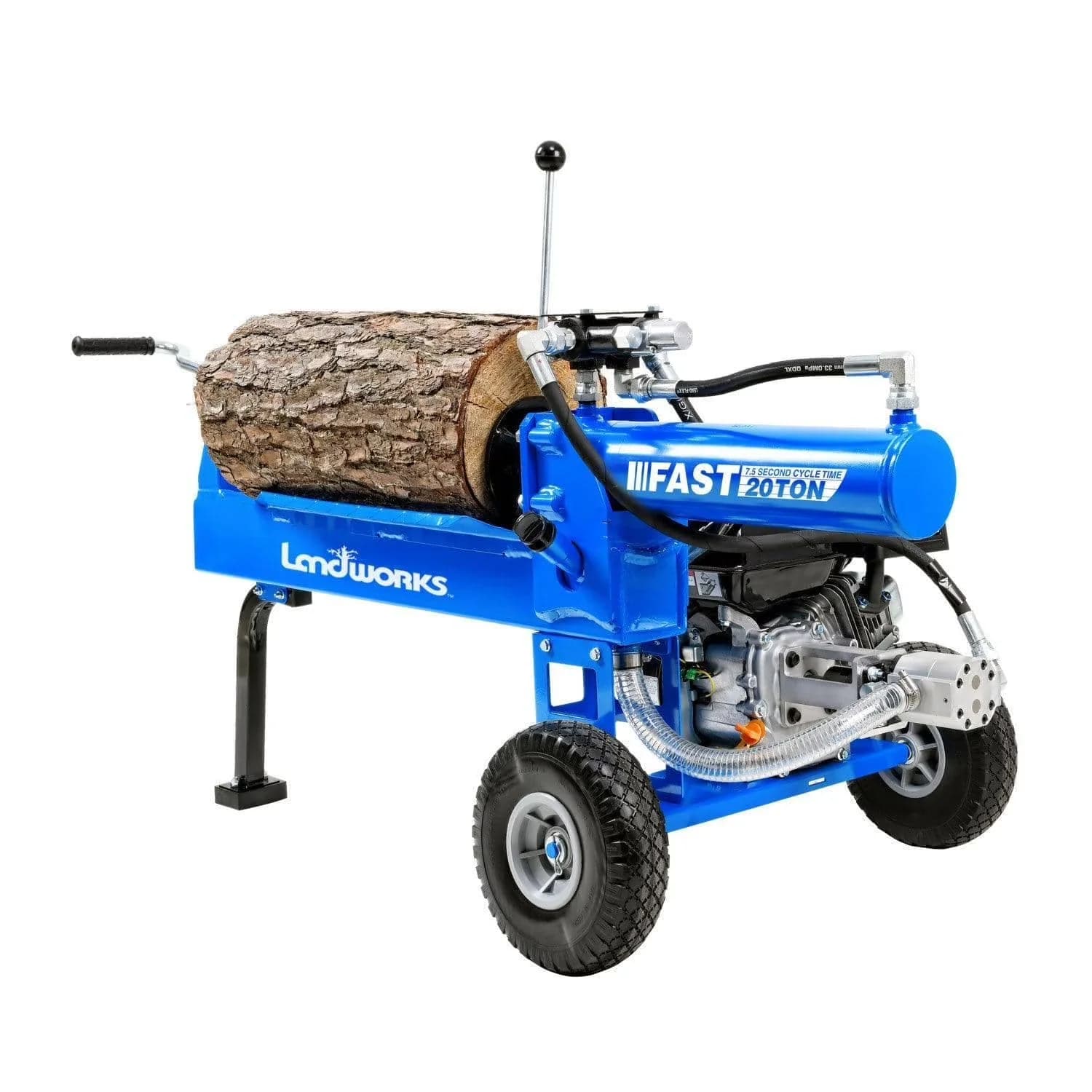 Stylish Logsplitter with Wheeled, 20-Ton Log Splitter, 7HP 209CC Gas Engine - Multicolor Model A797AB