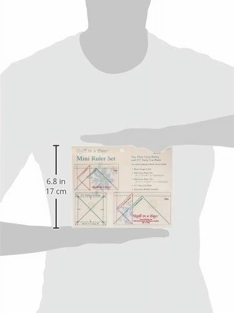 Sleek Measuring Layout - Cotton Fabric 3/Pkg Mini for Multiple Applications Model BF2DAE