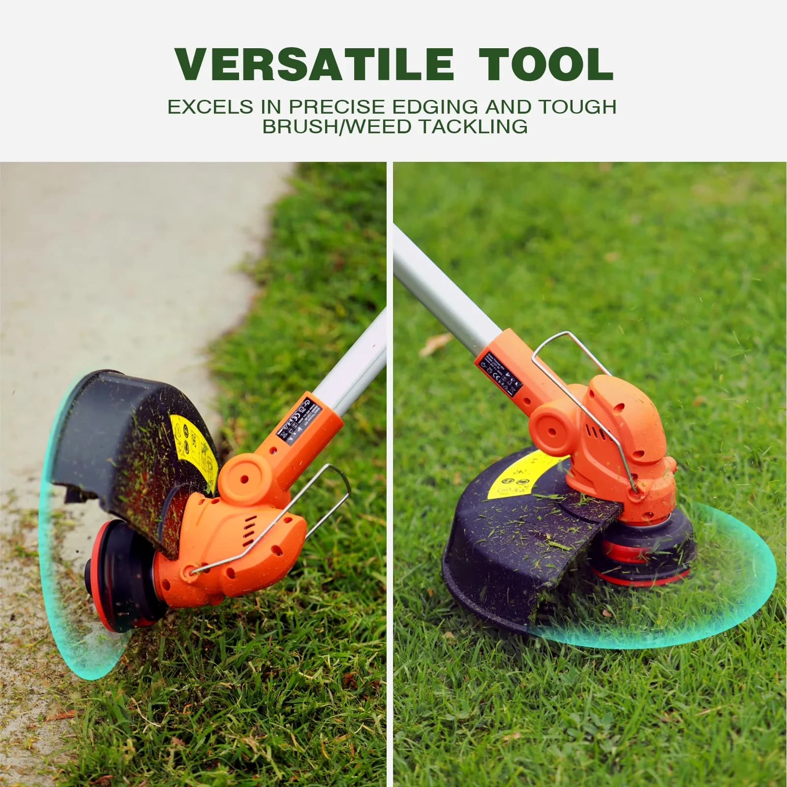 String Trimmer Reliable with Battery, 40V - Orange ST2308 - Easy to Use Model 936CD5