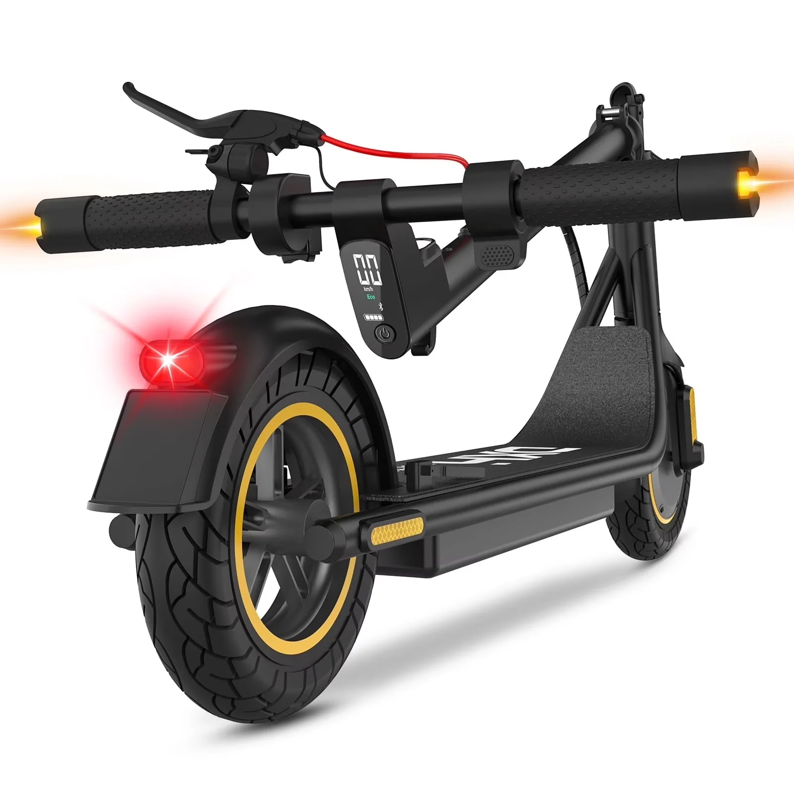 Scooter Stylish with 500W, Portable, Bluetooth - Black Aluminum - Quality Construction Model 48FC68
