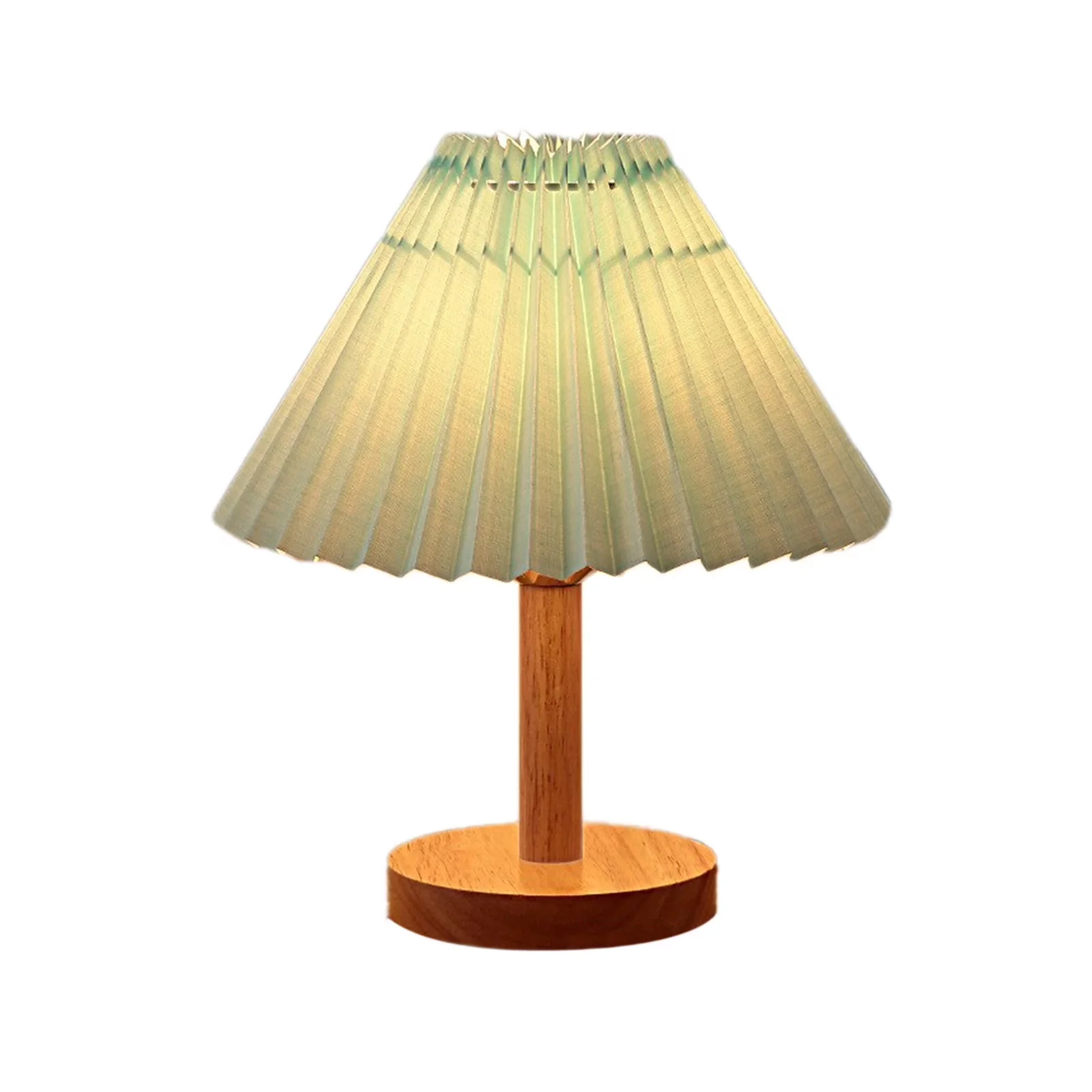Essential Table Lamp with LED, Dimmable - Multicolor Wood for Living Room, Bedroom Model 3EAB4A