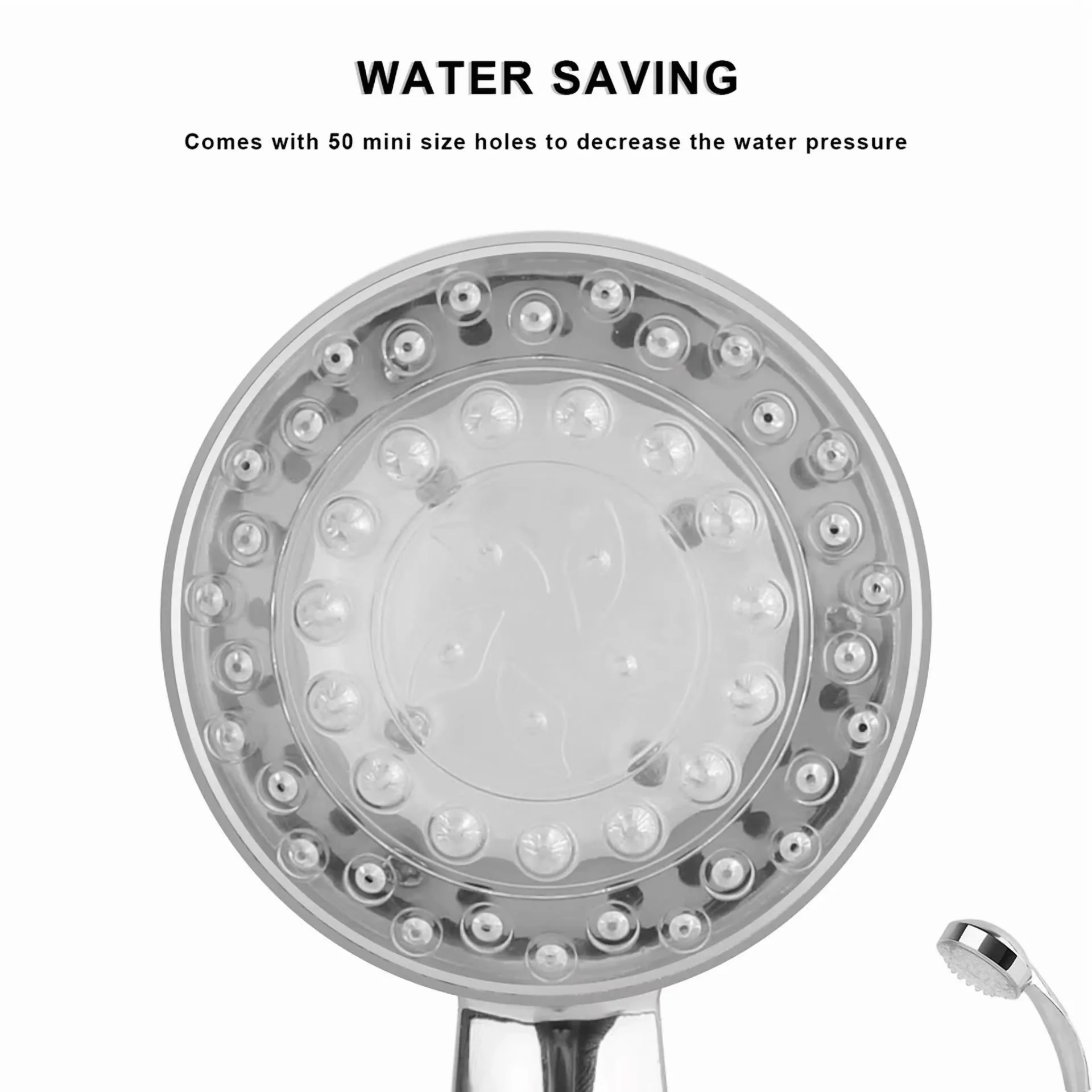 Premium Shower Head with LED - Multicolor Colorful - Satisfaction Guaranteed Model E1E5A7