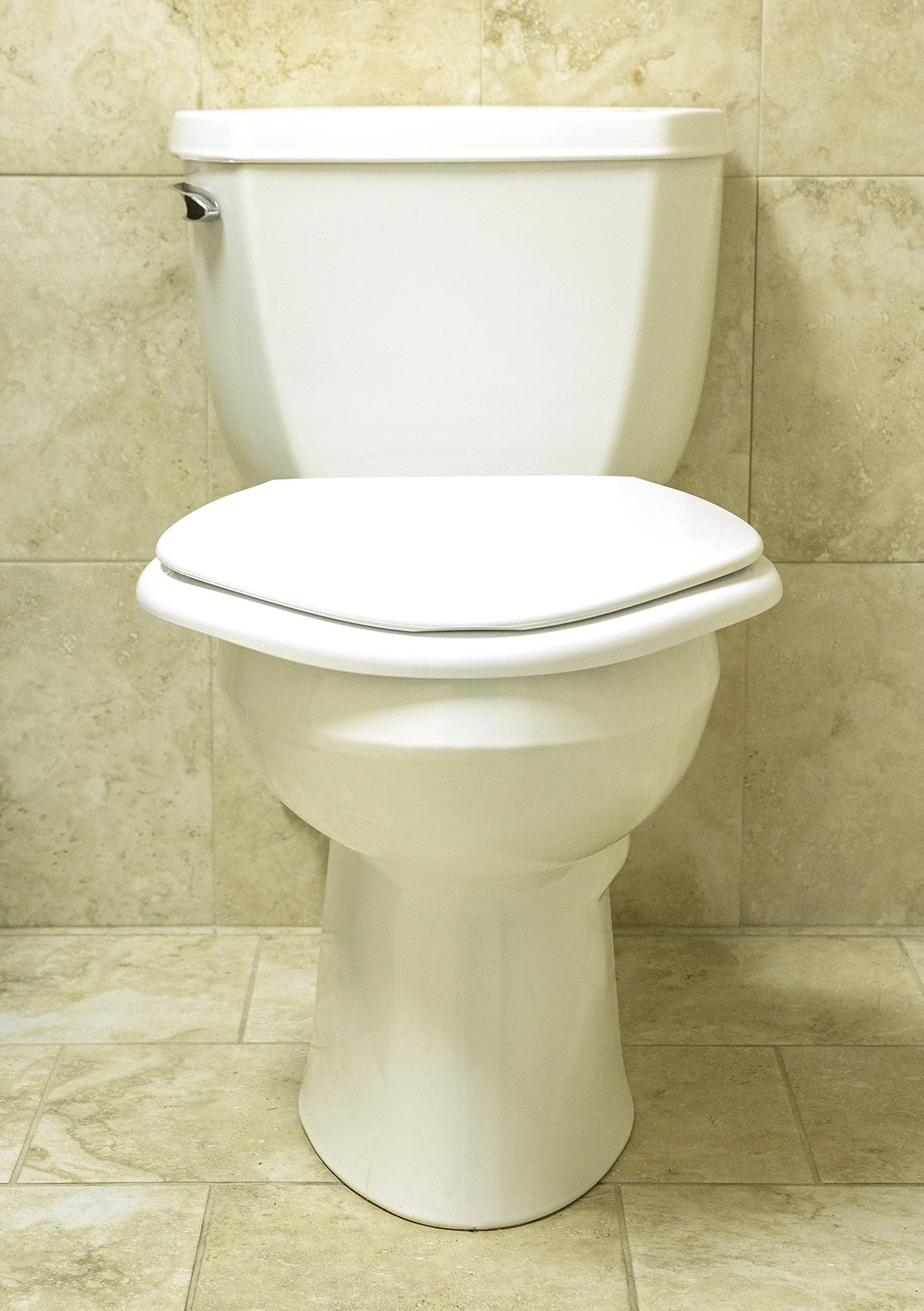 Toilet Seats And Lid Sleek with 6W, Easy Installation, Cover - Plastic White Model B6FBD7