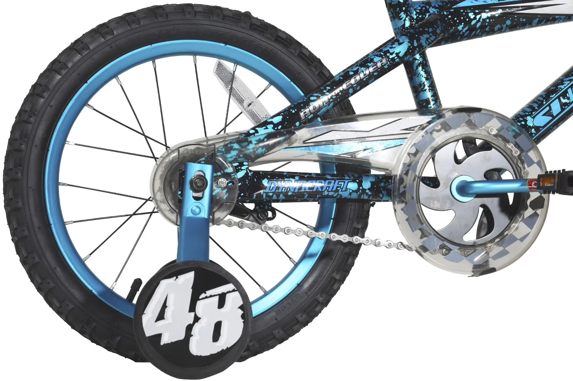Efficient Kids Bike with Adjustable Seat, 16 Inch Suspect Boys BMX - Blue Model B23C6E