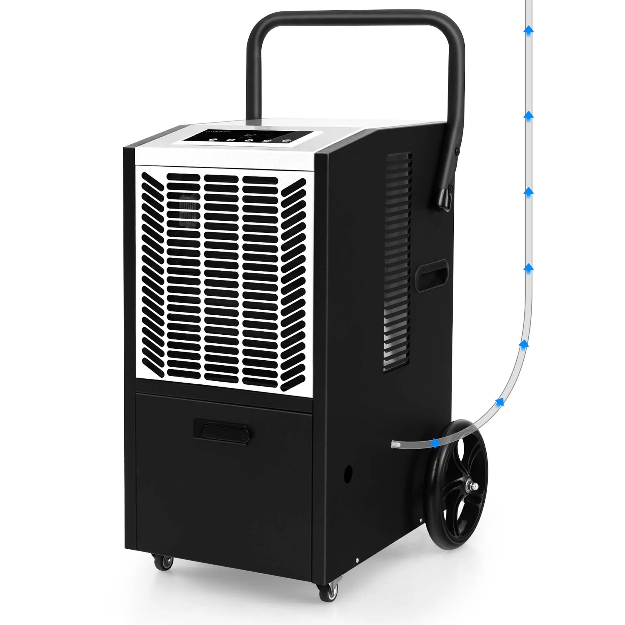Dehumidifier Premium with Built-In Pump, 163 pt White - White - Essential Collection Model EC77F9