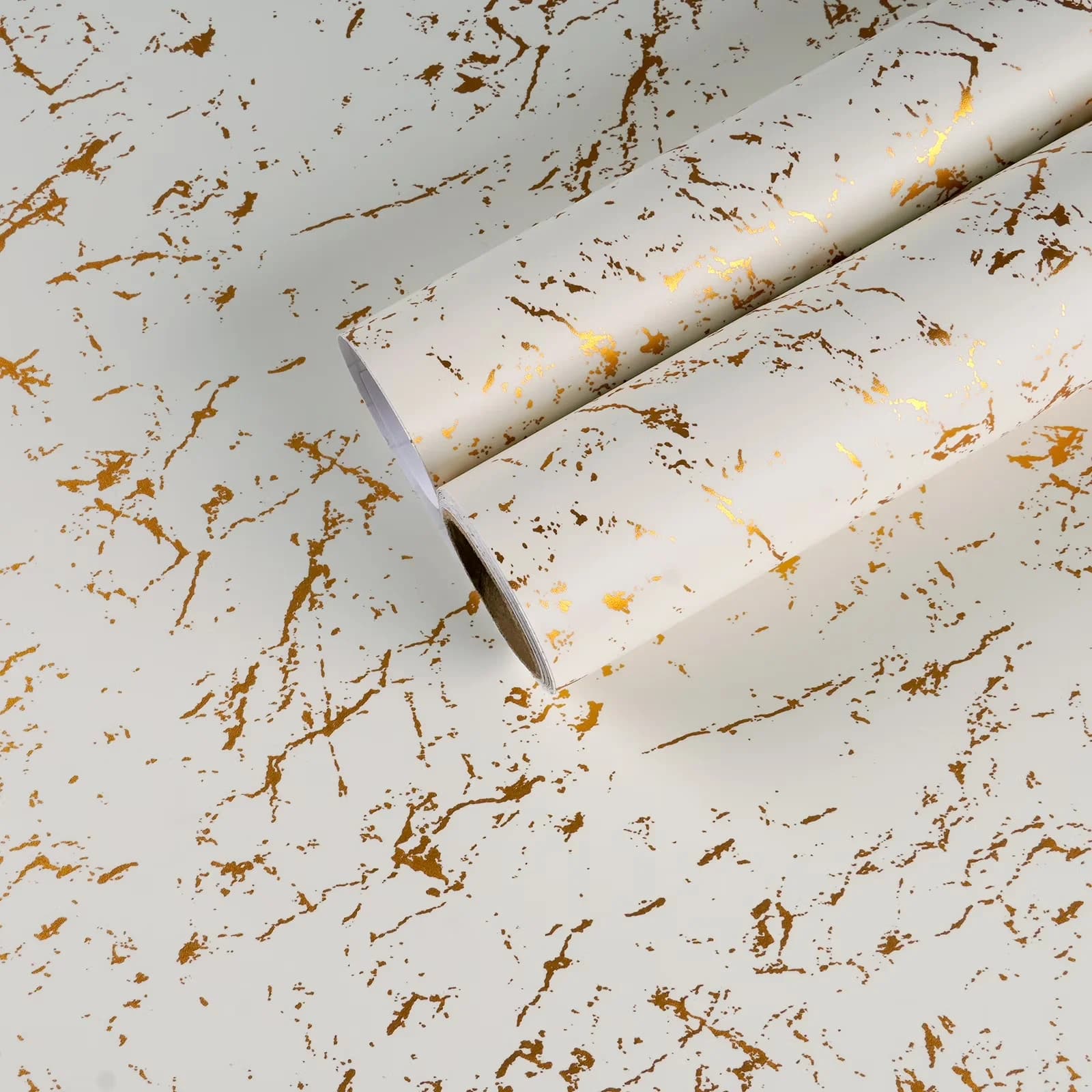 Essential Wallpaper - Vinyl Gold Matte - Traditional Style Model 873EEB