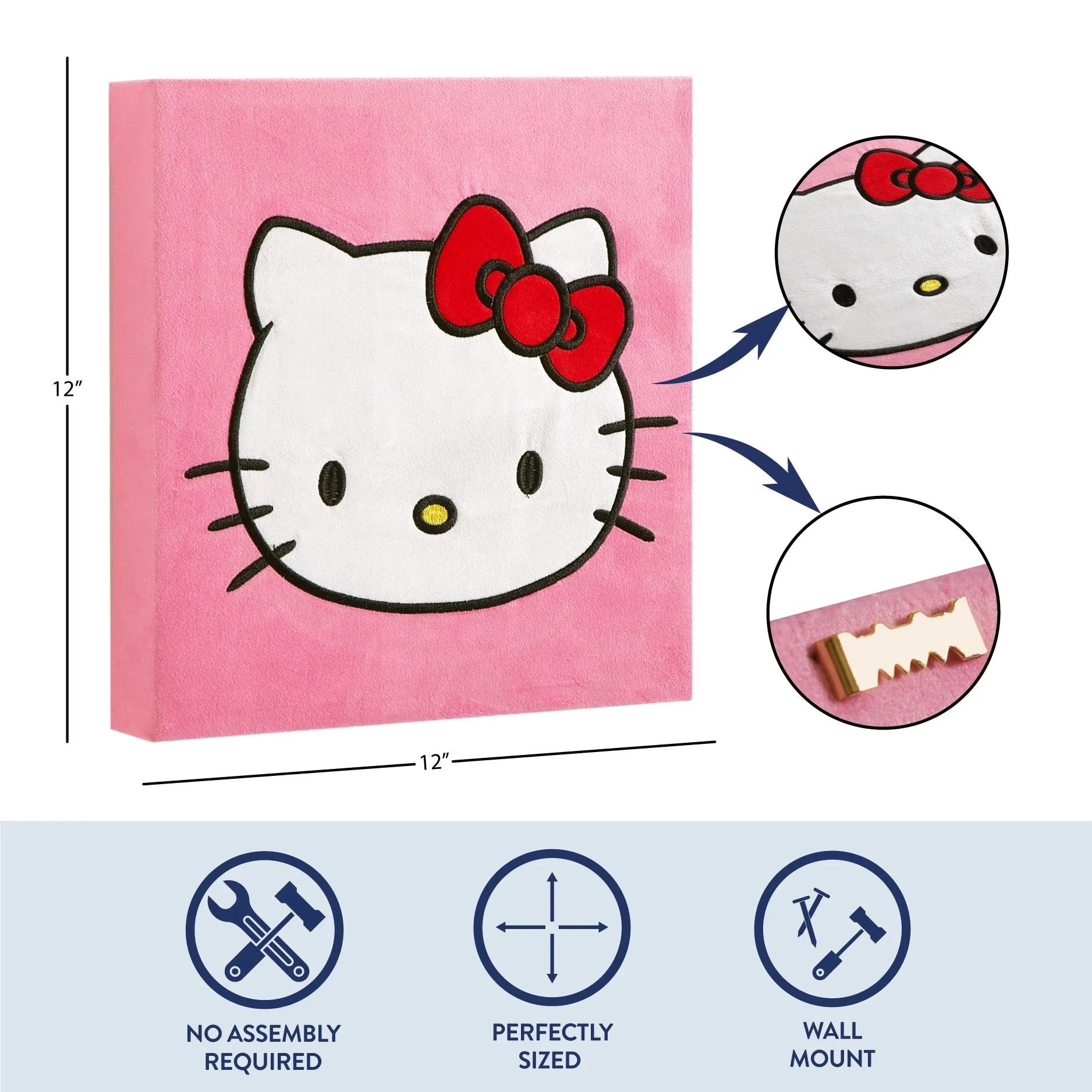 Compact Wallpaper Wall Decals Wall Covering - Canvas Pink Sanrio for General Purpose Model 83E27D