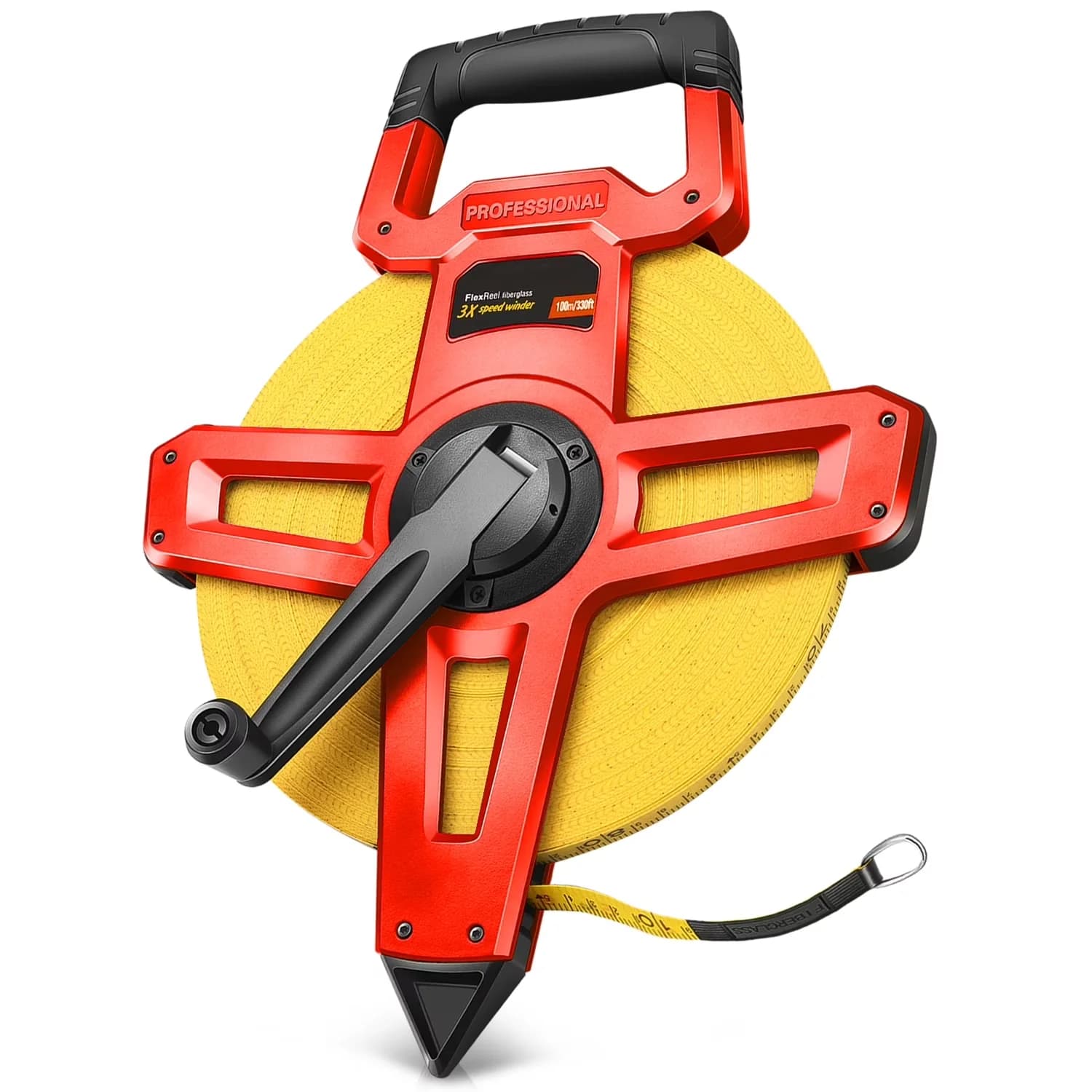 Durable Measuring Layout with Durable, [1] 1/2" / 330 Ft Reel - Fiberglass, Abs Yellow Model D76652