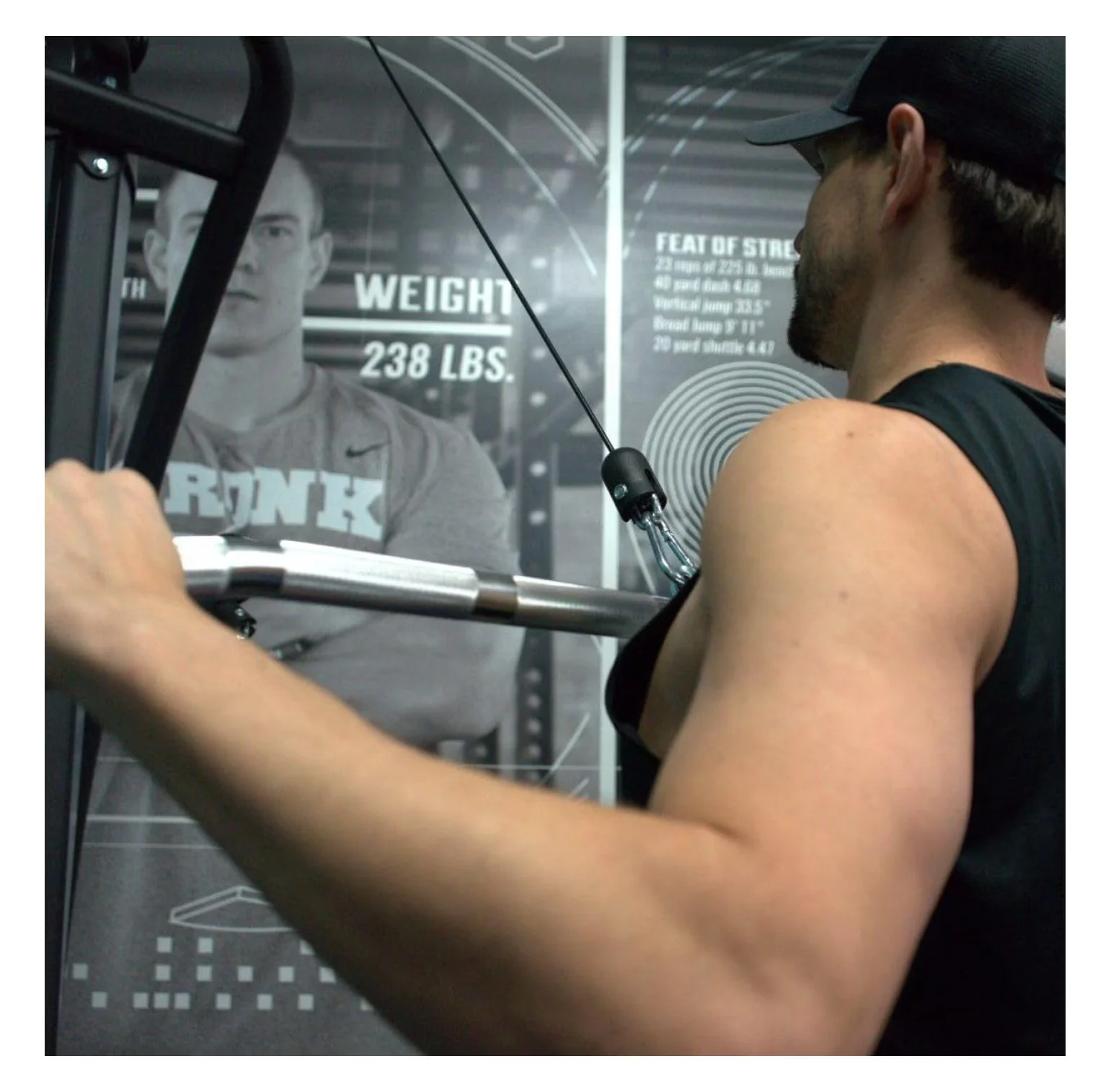 Home Gym Accessory Versatile with Heavy Duty - Aluminum Black for Home Model ED05C6