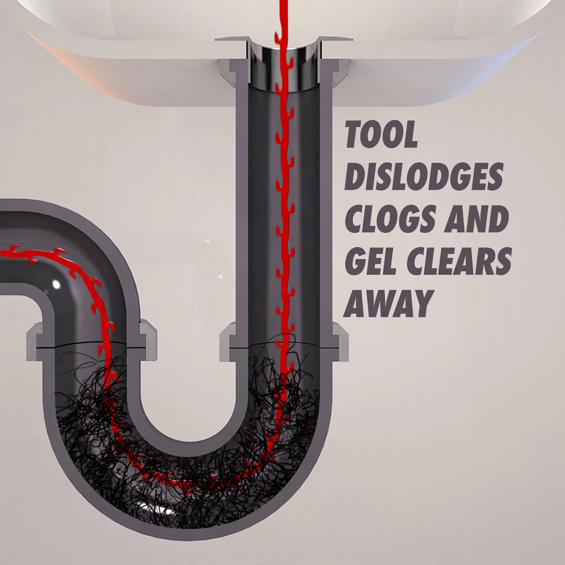 Compact Plumbing with Clog-Free, Commercial Line - Snake - Universal Fit Model 2DB302