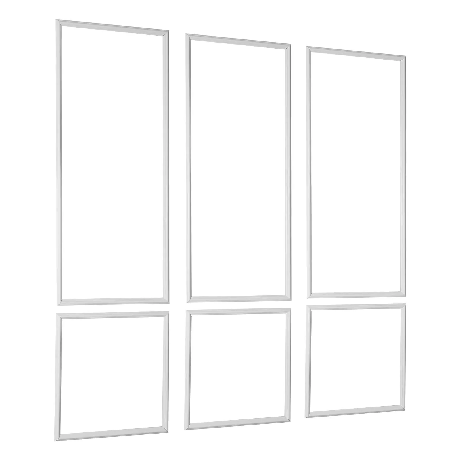 Stylish Wallpaper Wall Decals Wall Covering with Waterproof, Wainscoting Panel Kit - White 24" x 54" Model 4B8BEA