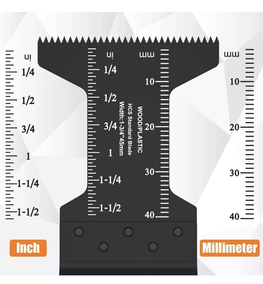 Quality Power Tool with Useful for both indoor and outdoor use., Black, 10Pcs Oscillating Saw Blades - Model 0CCED2