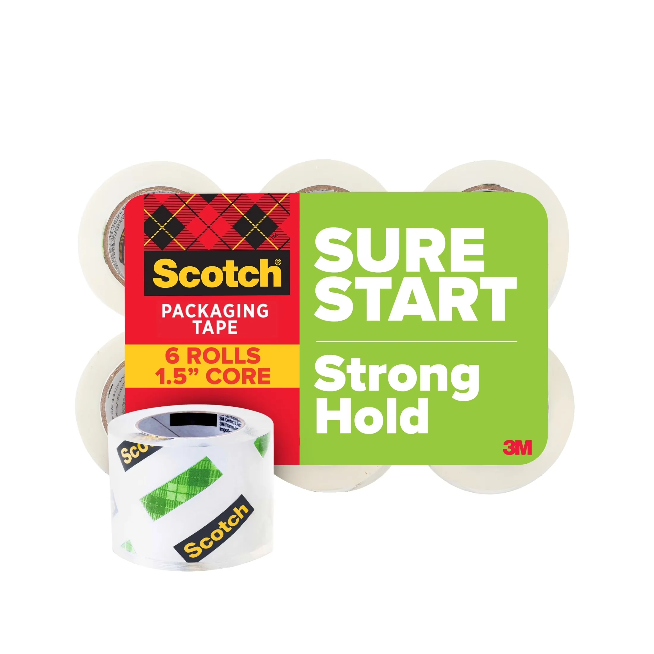 Sleek Moving with 1.5” Core, Clear - Clear Polypropylene Film And Water Based Acrylic Model 208B72