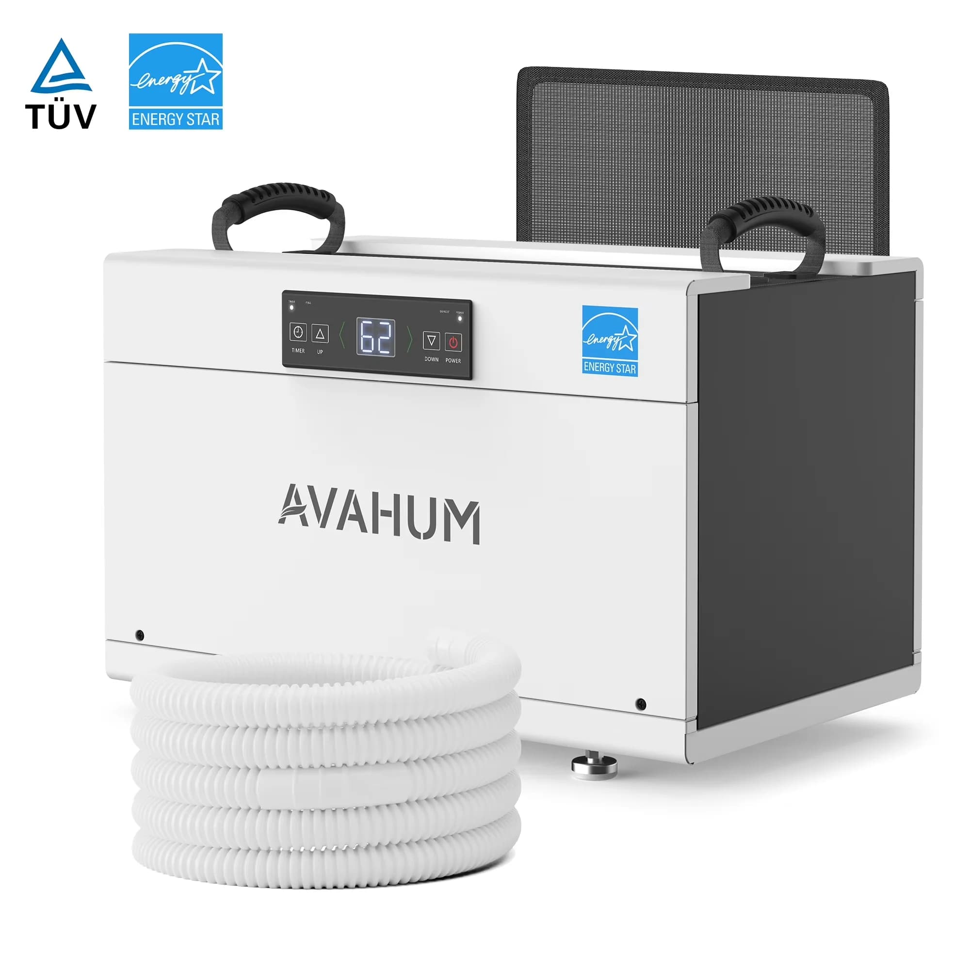Dehumidifier Professional with Adjustable Humidistat, Energy Efficient, Automatic Defrost Control - White Model 5FF7FD