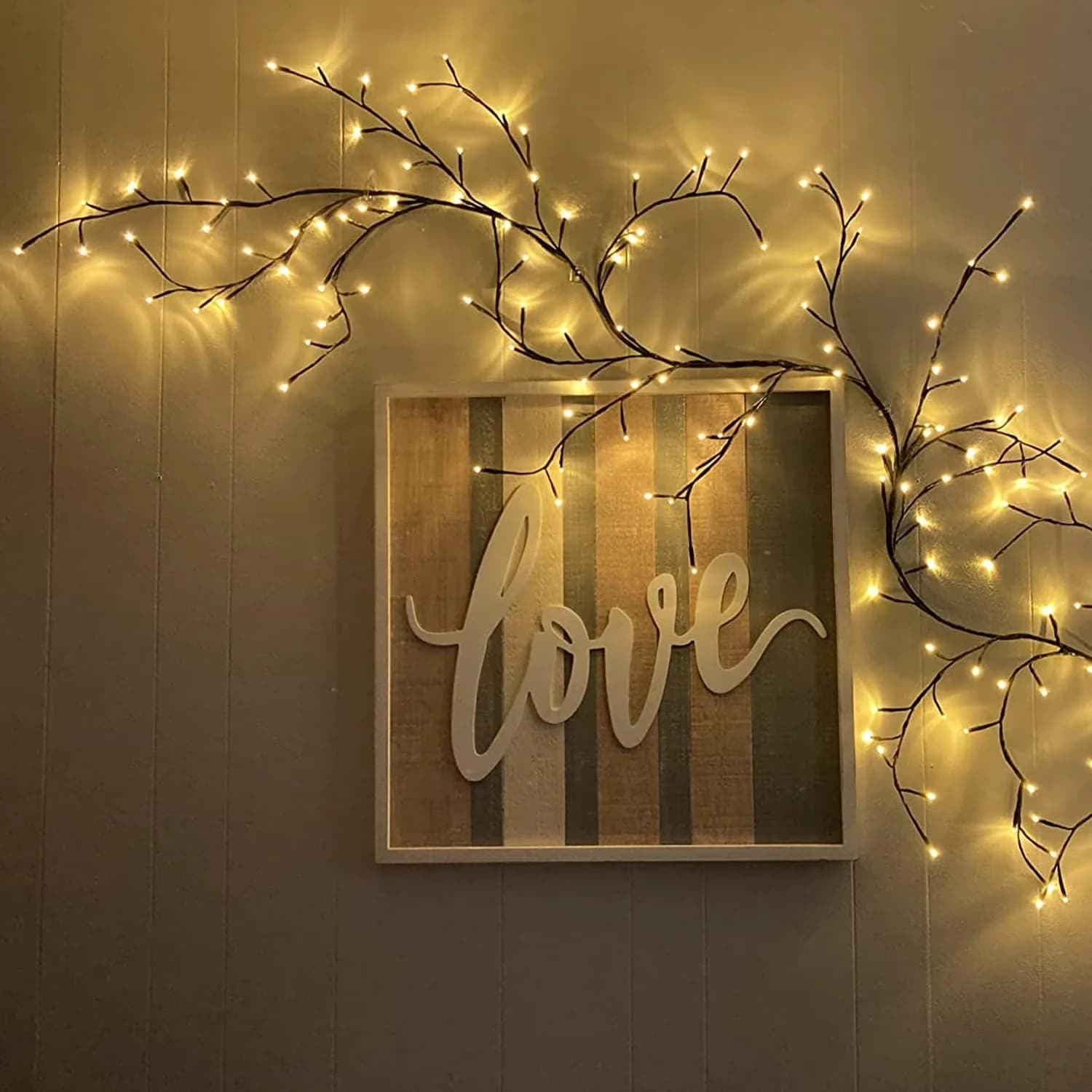 Led Lighting Innovative with LED, Enchanted Willow Vine Lights - White for Bedroom, Home Model 3438E8