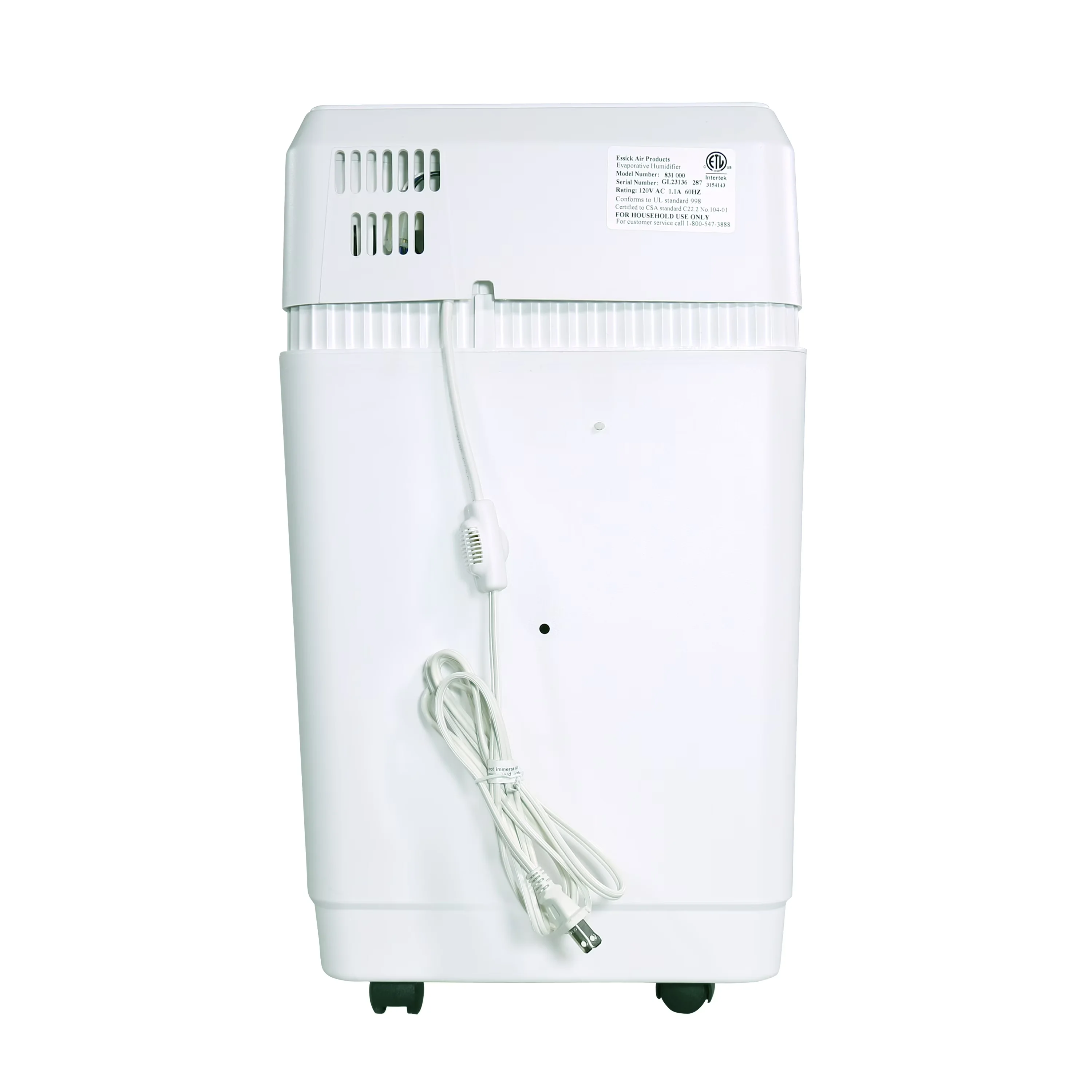 Essential Humidifier with Adjustable Humidistat, Automatic Shut-Off, Space-Saver - Model 070BC0