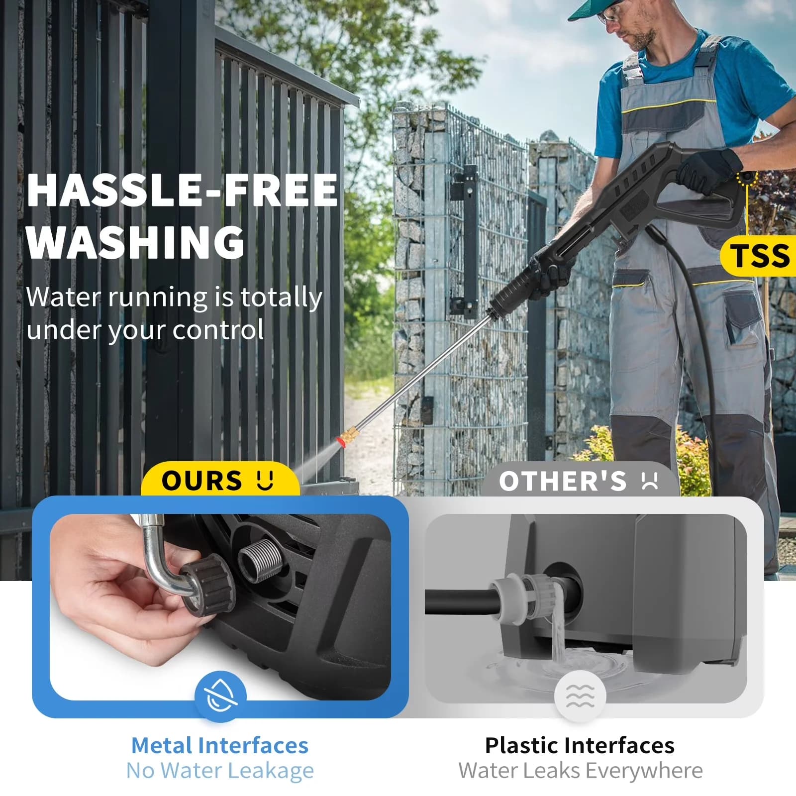 Pressure Washer Sleek with 120V, Quick Connect Tips, 5 Quick-connect Metal Spray Nozzles - Model 254DA9