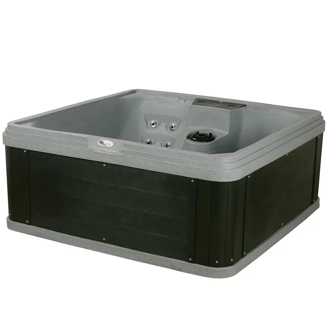Hot Tub Compact with Uv Resistant, 30 Jets, Gray Granite - Gray 70 - Easy to Use Model 585D32