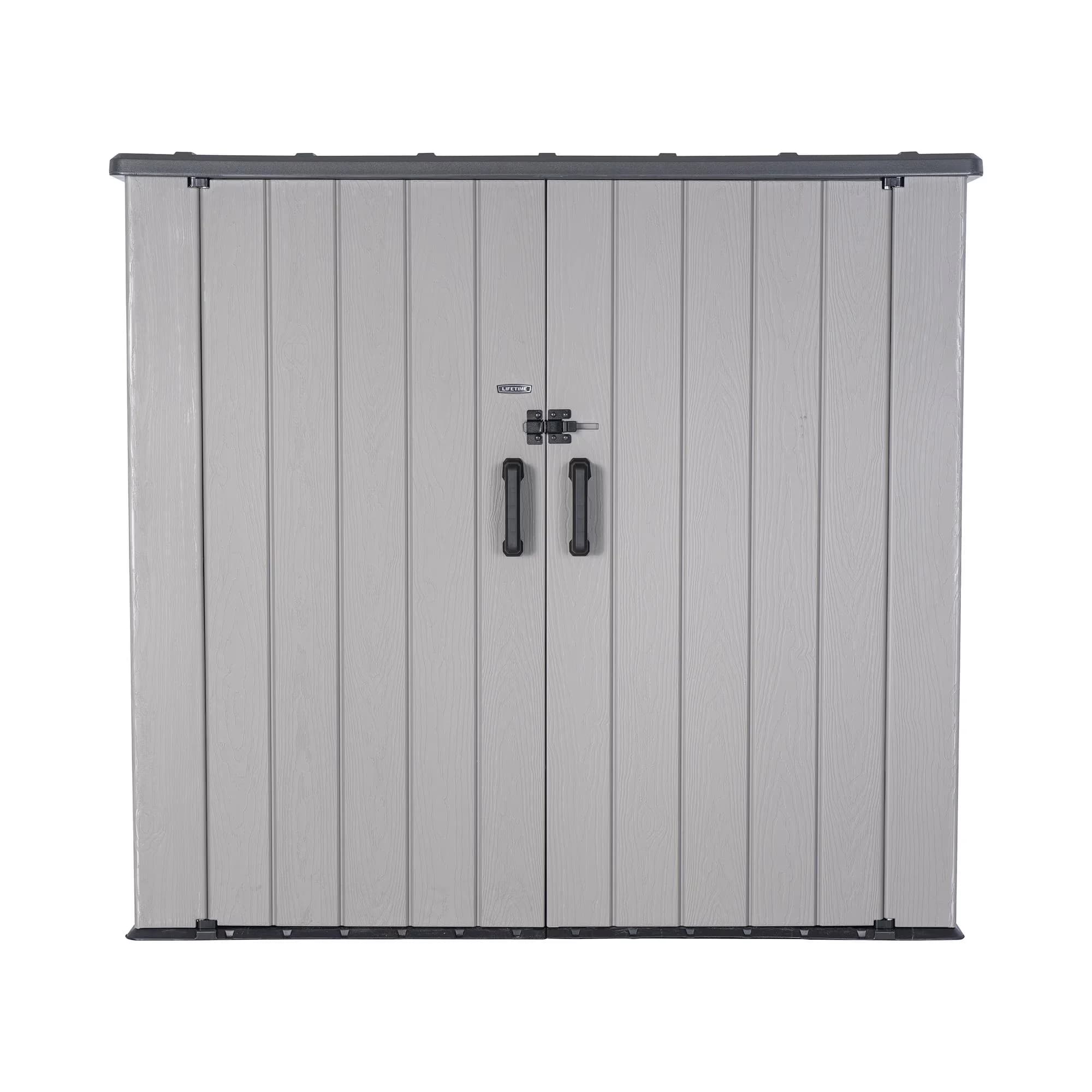 Shed Essential with Uv Resistant, Weather-Resistant - High-Density Polyethylene, Powder-Coated Steel Gray Model CFAF88