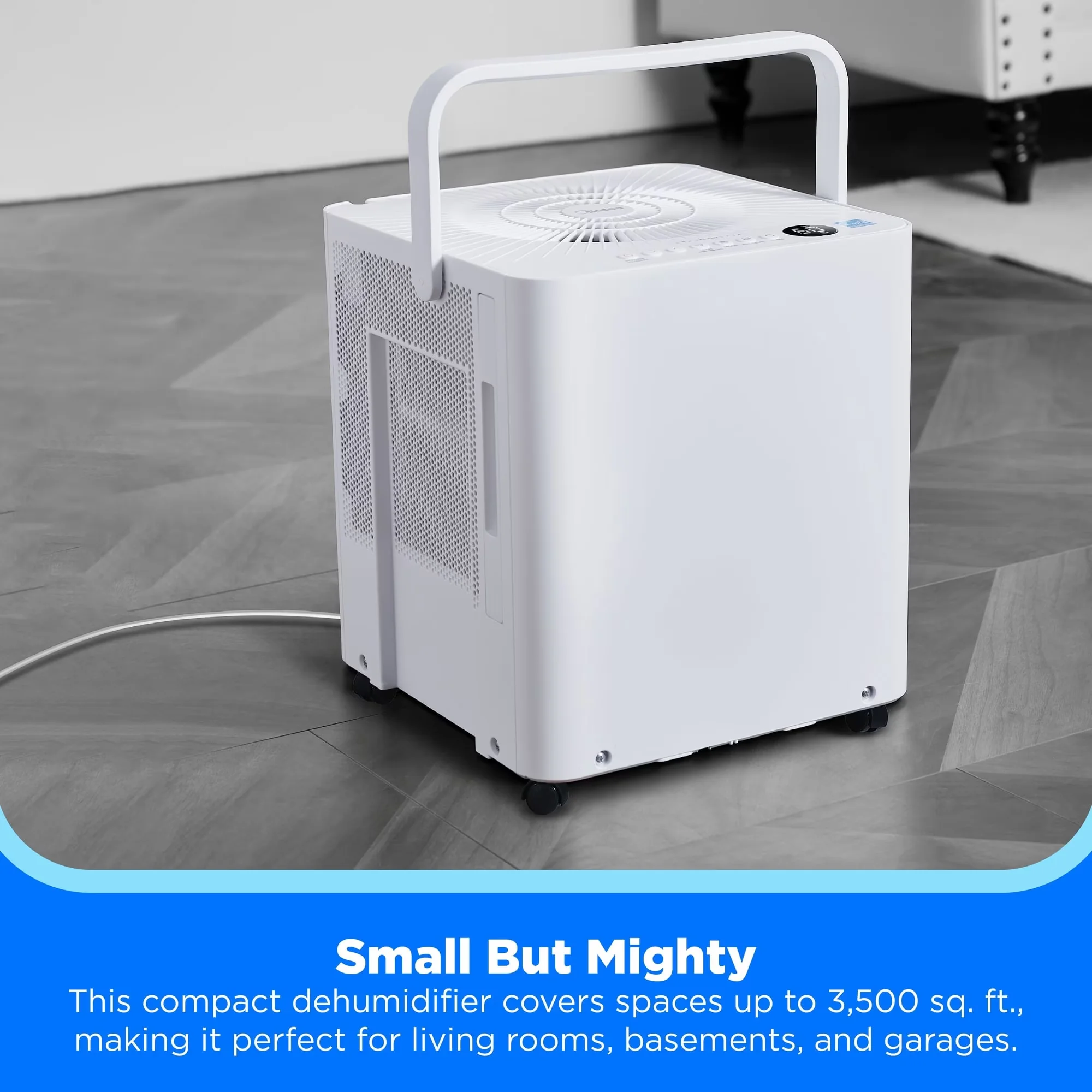 Dehumidifier Durable with Bucket Full Indicator, Remote Controlled, Smart Technology Capable - White Model D592C6
