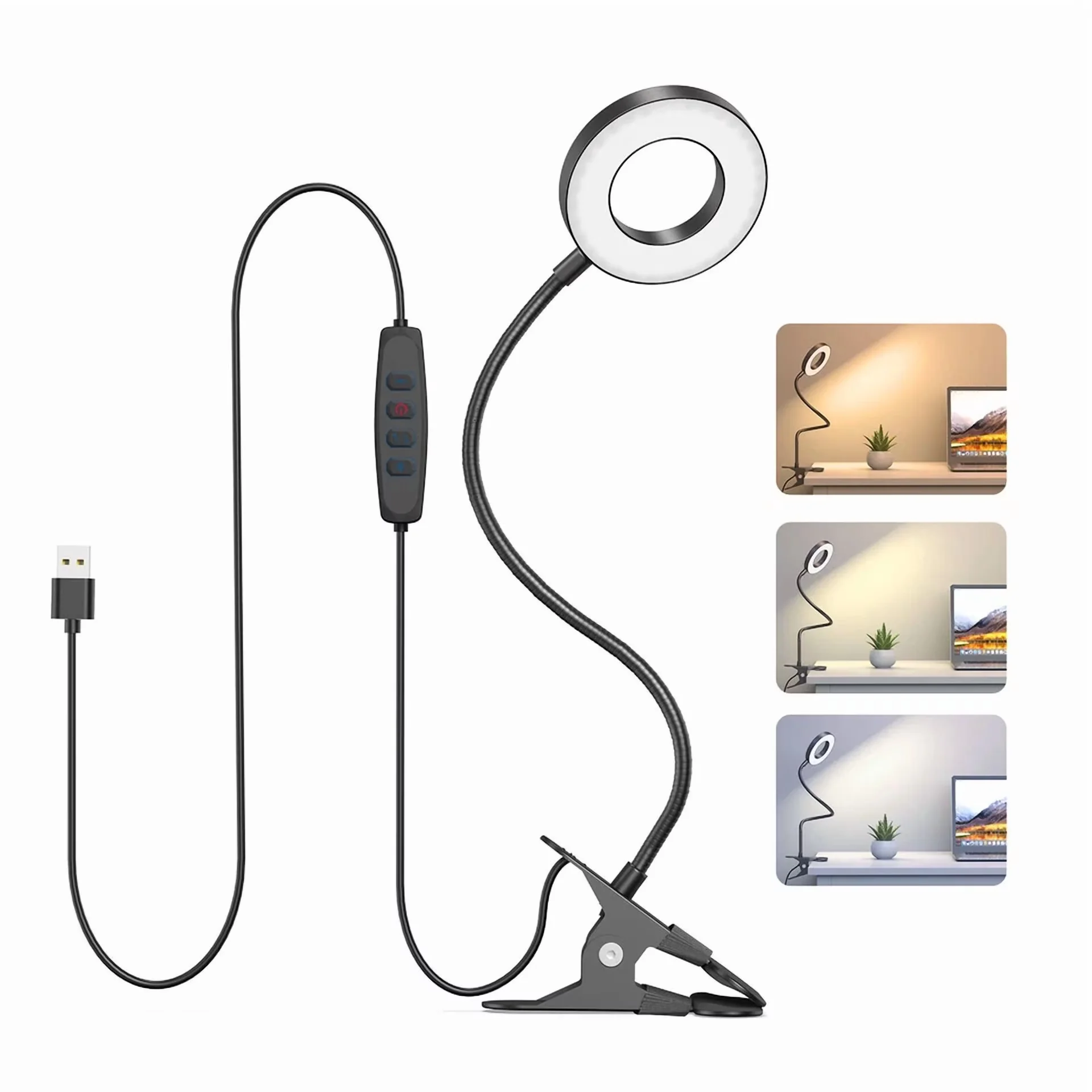 Lamp Sleek with LED, Clip-On Lamps, Easy to use and practical for everyone. - Model DFB1DE
