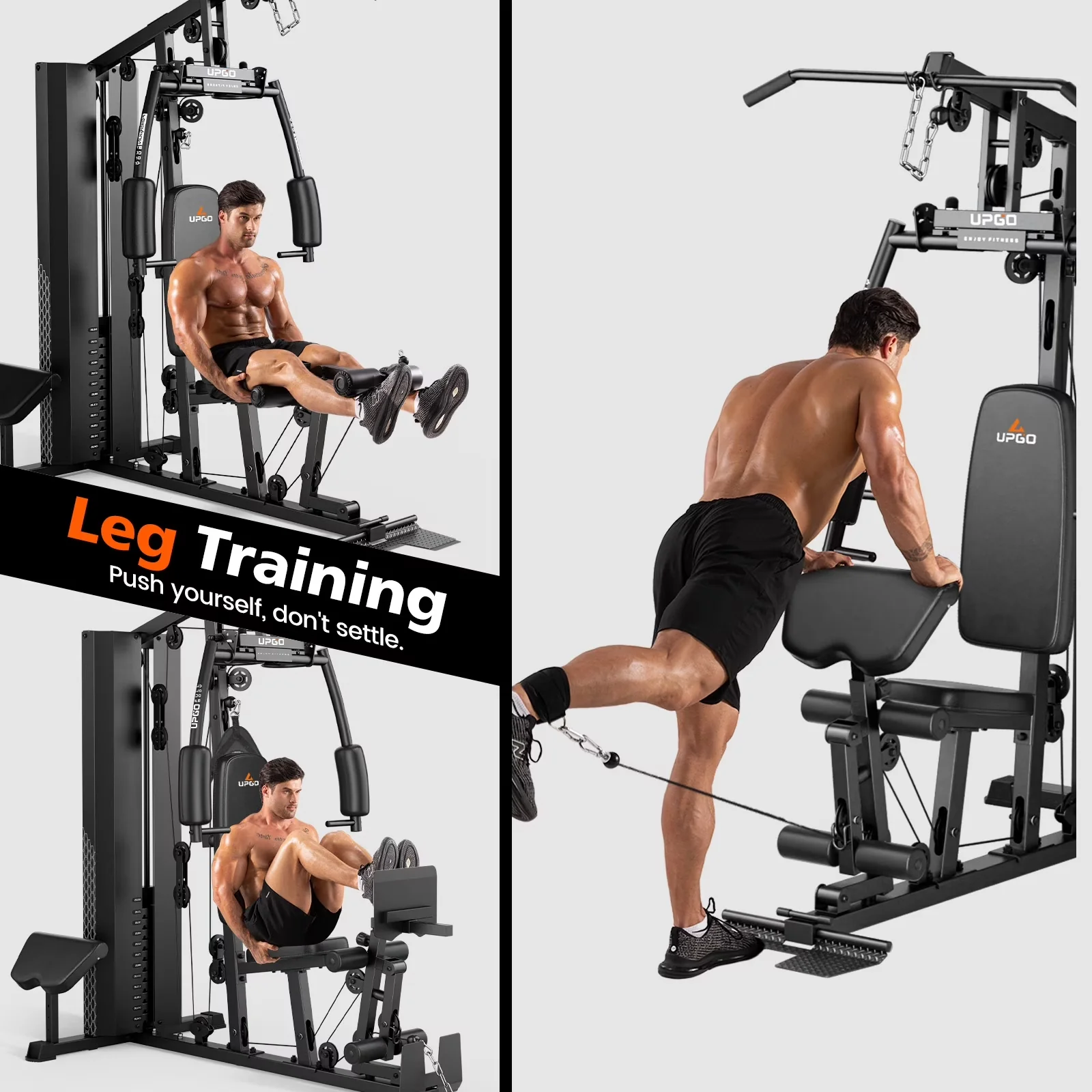 Essential Home Gym with Adjustable, Multifunctional, Station - 154LBS - Reliable Performance Model F19FD1