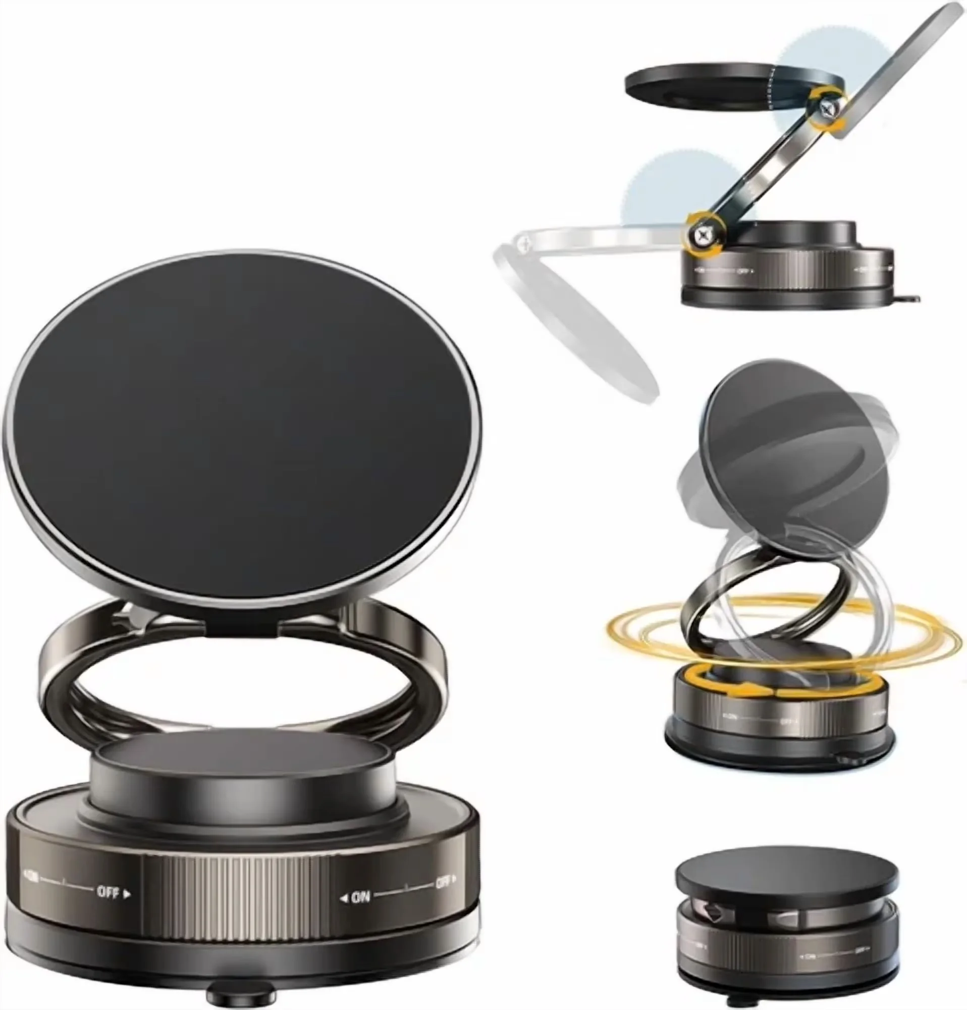 Versatile Home Gym with Mobile Stand, Vacuum Magnetic Phone Holder Stand for Car - Model 18D3E5