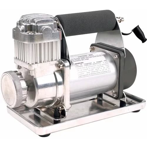 Professional Air Tools Compressor with Battery, Adjustable, Permanent magnetic motor - Combination Silver Model FE91A6