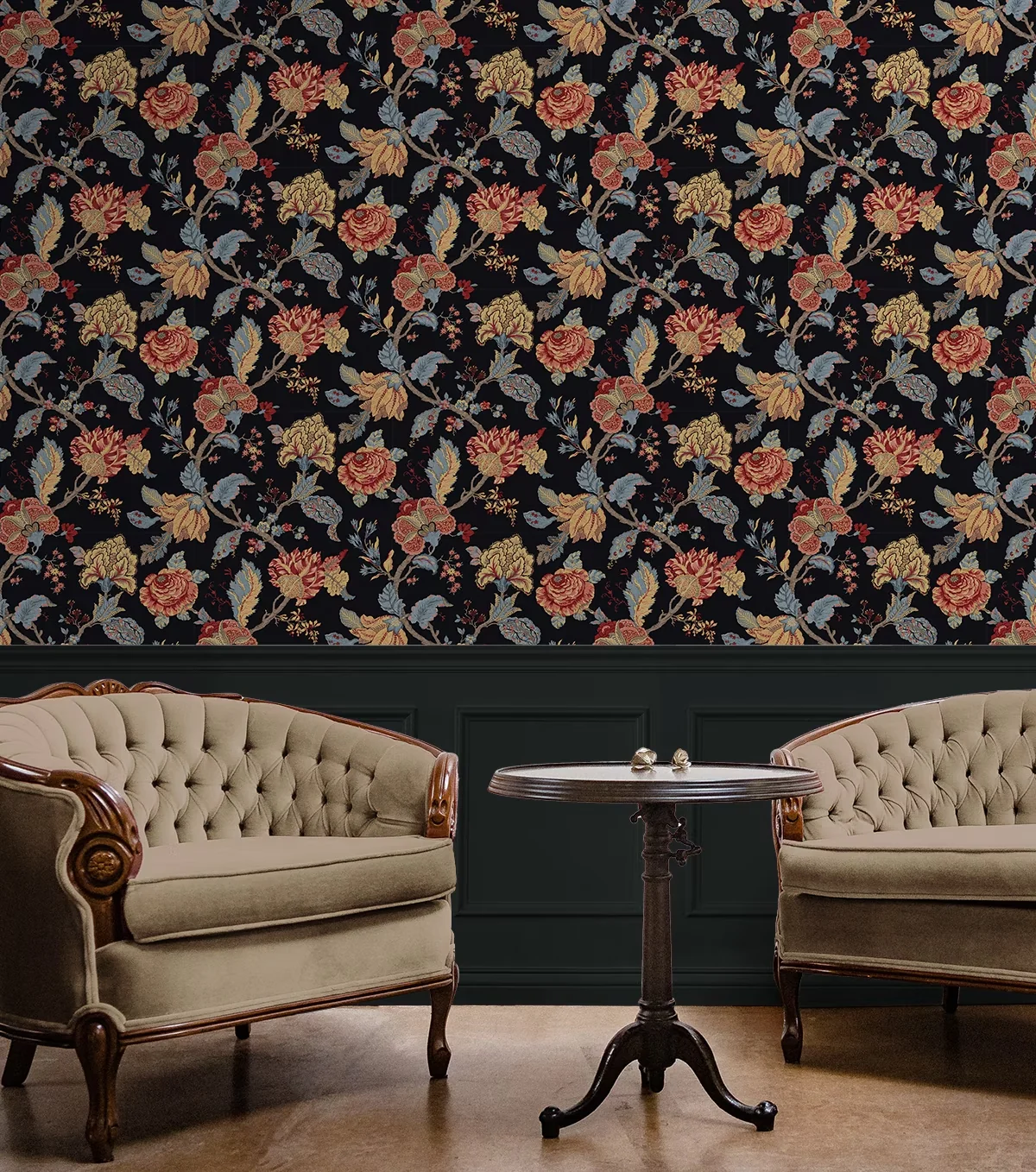 Versatile Wallpaper with Removable, Ebony - Black Vinyl 5 in - Easy to Use Model A76C98