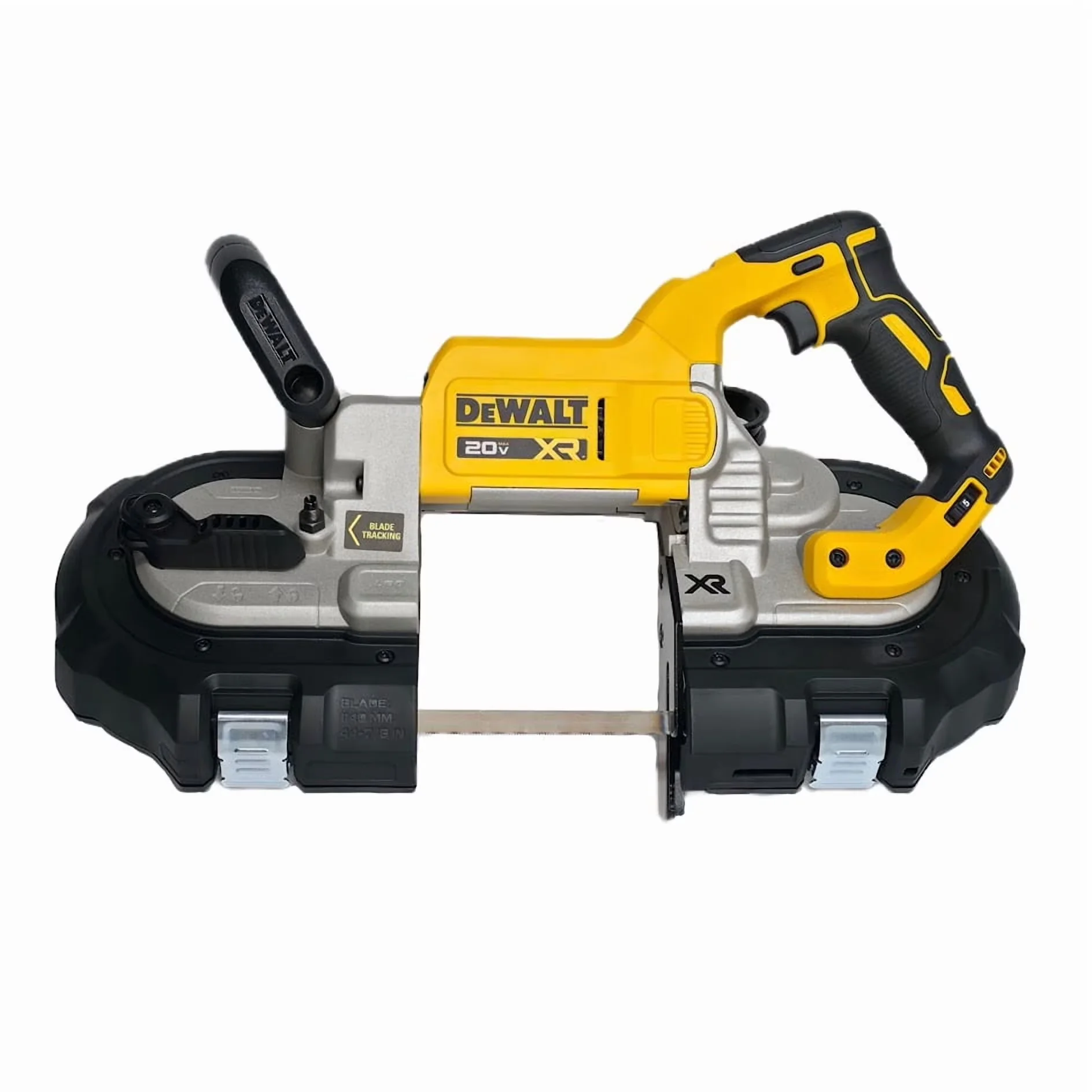 Compact Power Saw with Battery, LED, 5 in Cutting Capacity - Yellow 20V Model 05D8CE