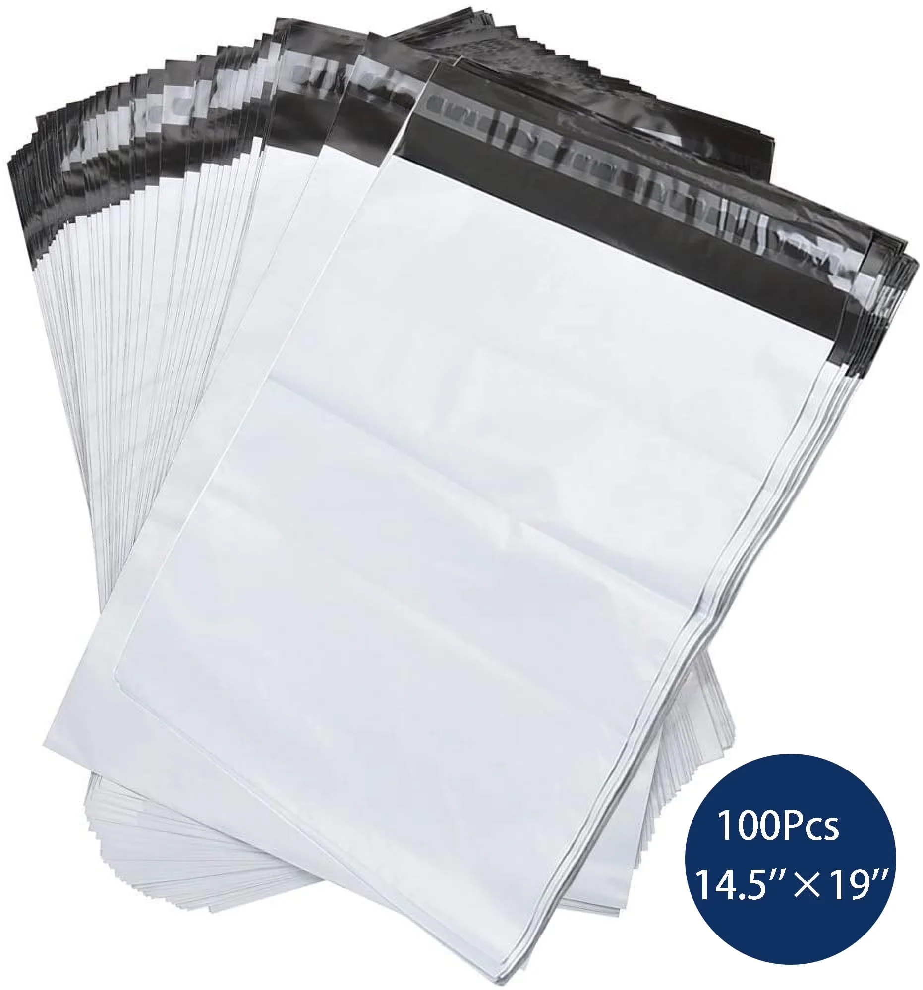 Quality Moving with White Poly Mailers, Great for non-fragile items - White Plastic Model E65BC9