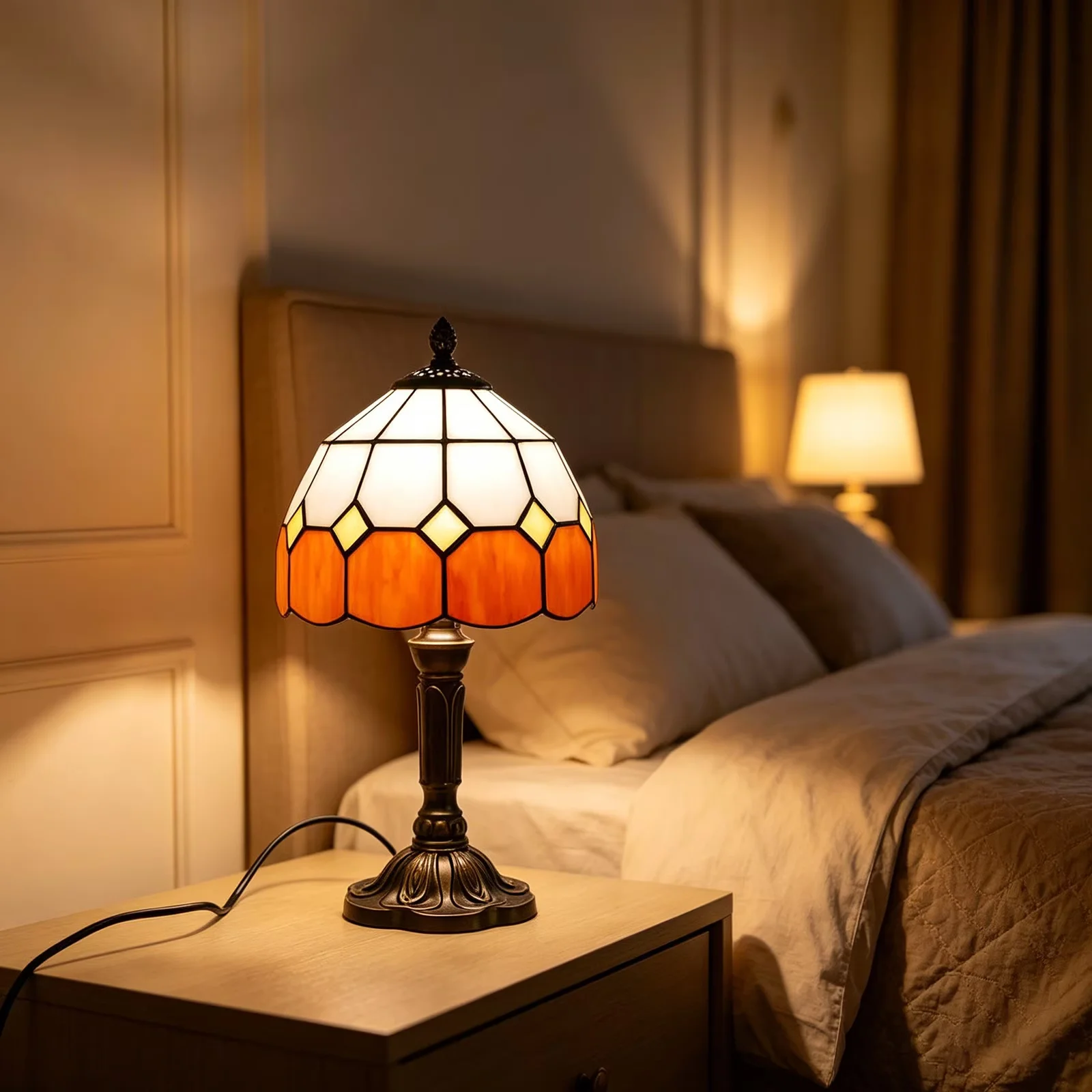 Lamp Set Stylish - Multicolor for Living Room, Bedroom Stained - Low Maintenance Model D1EE69