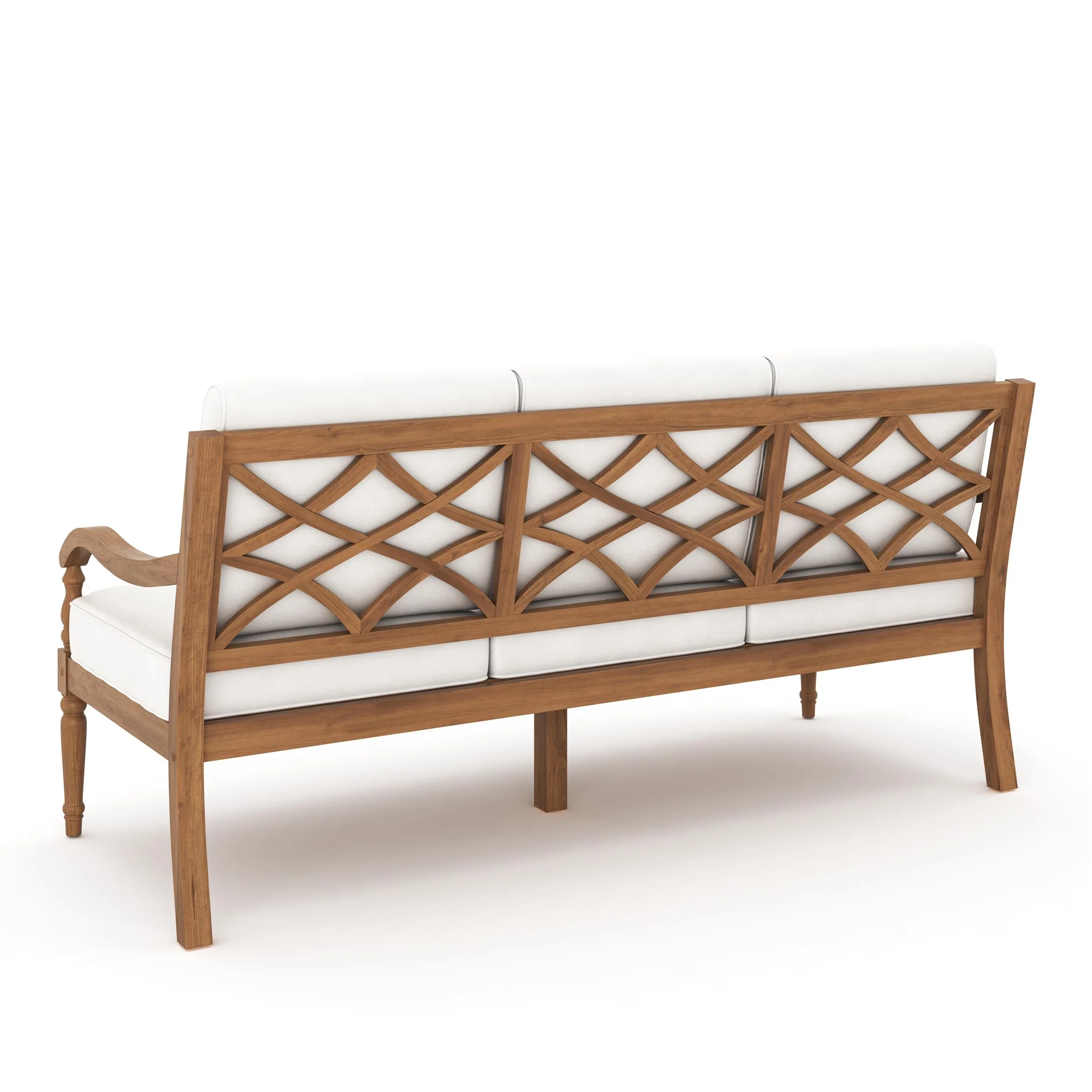 Efficient Outdoor Sofas Sectional with Water-Resistant, Weather-Resistant, Traditional - Off-White Wood Model A727A5