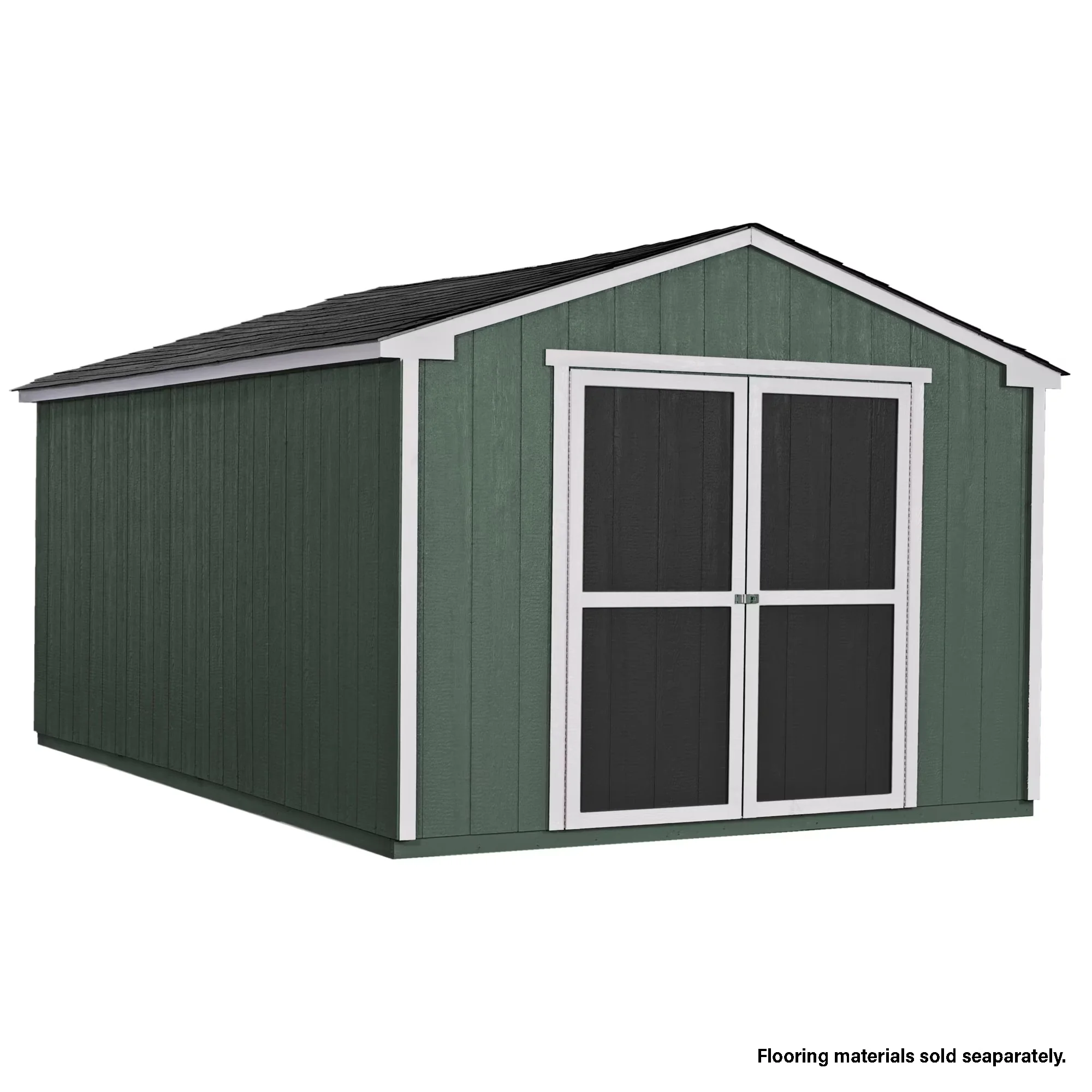 Essential Shed with Paintable, Smartside (160 sq. ft.), Curbside delivery only - Wood Brown Model 419F2F