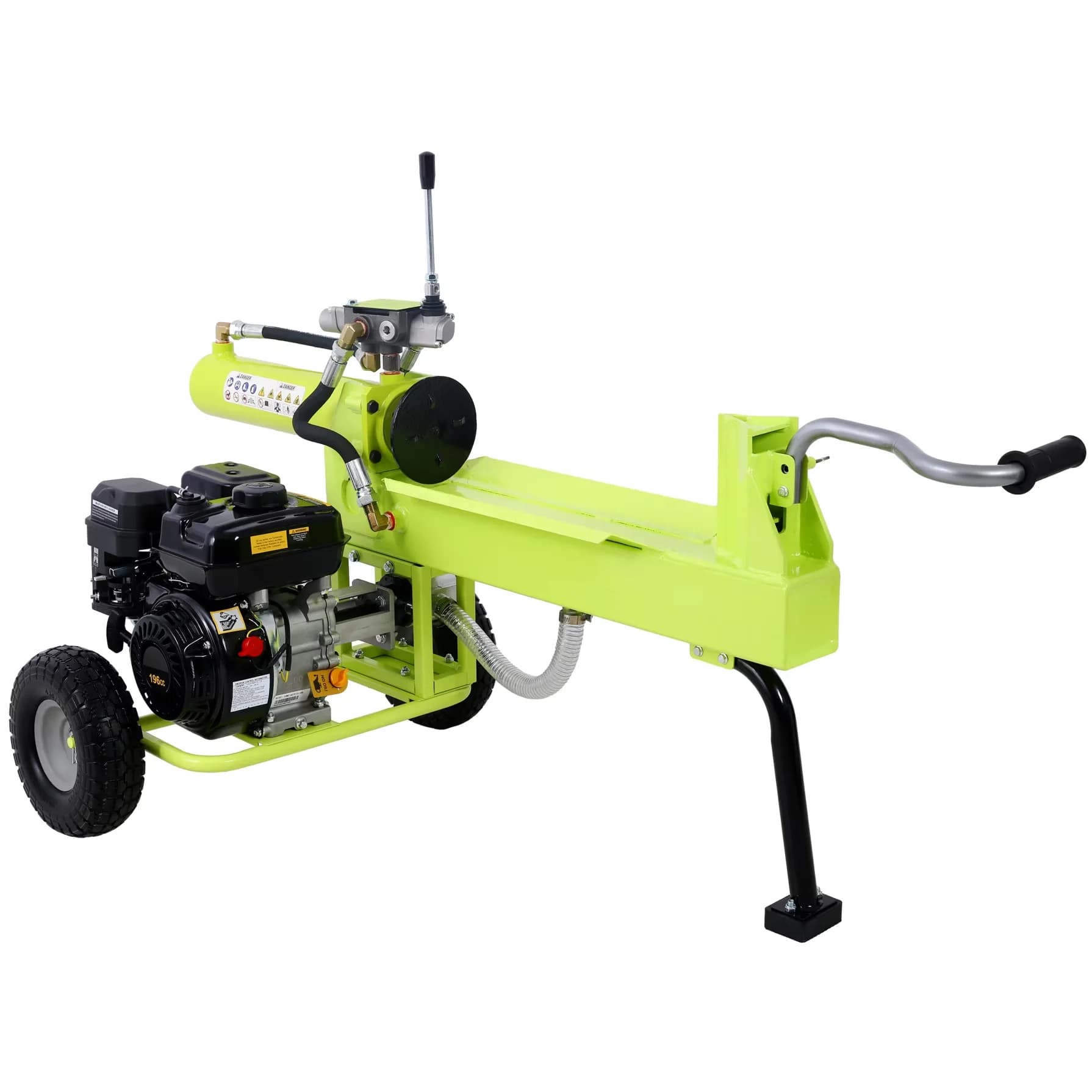 Logsplitter Reliable with Wheeled, 7HP Gas Engine and Auto Return Ram - Green Model 2998E8