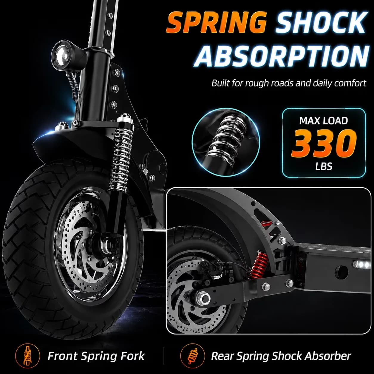 Scooter Versatile with Foldable, Portable, 40 mph Max Speed & 50 Miles Long Range - Aluminum Alloy Model 28412A