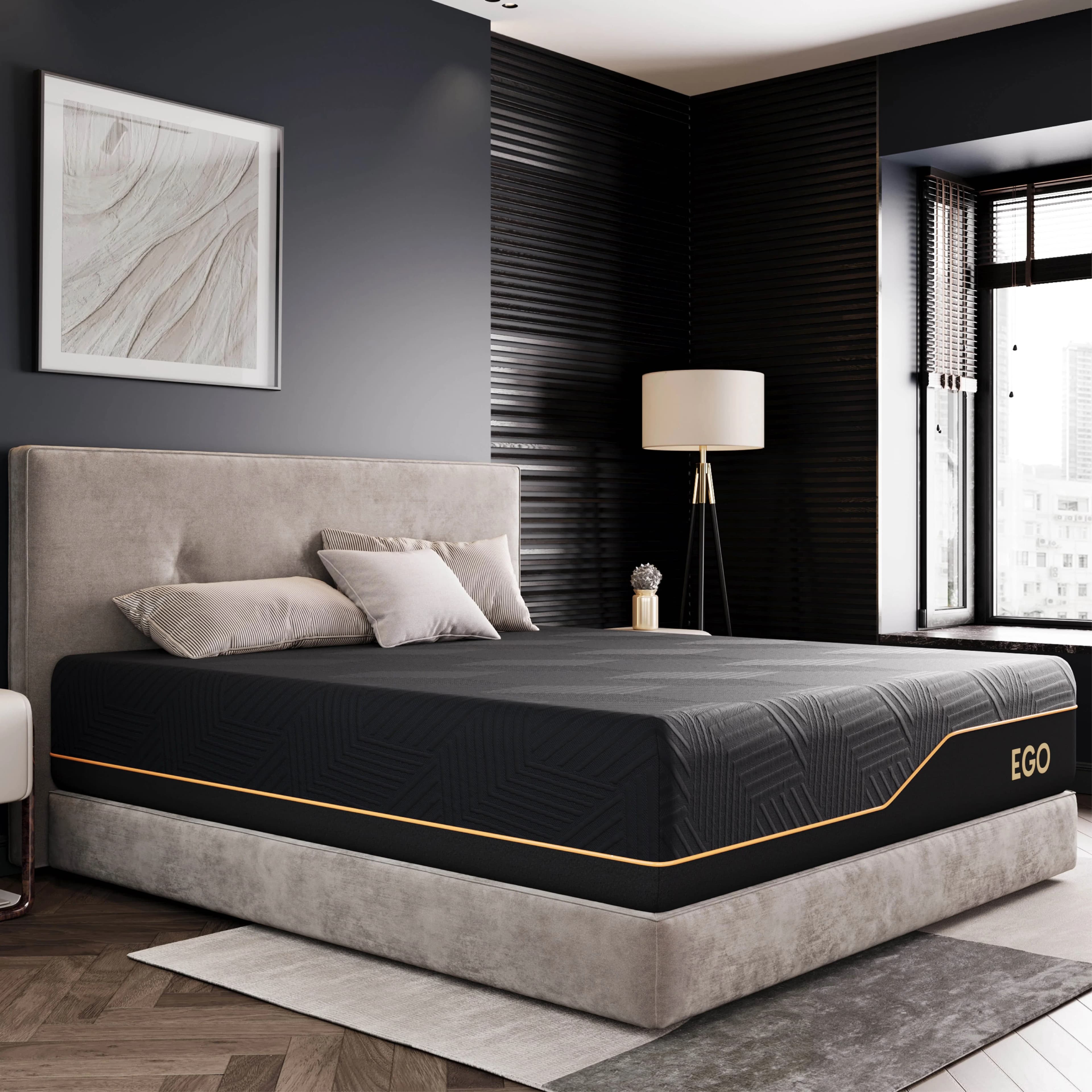 Mattresses Accessory Quality with Low Motion Transfer, Breathable Construction - Memory Foam Black Model 65BB18