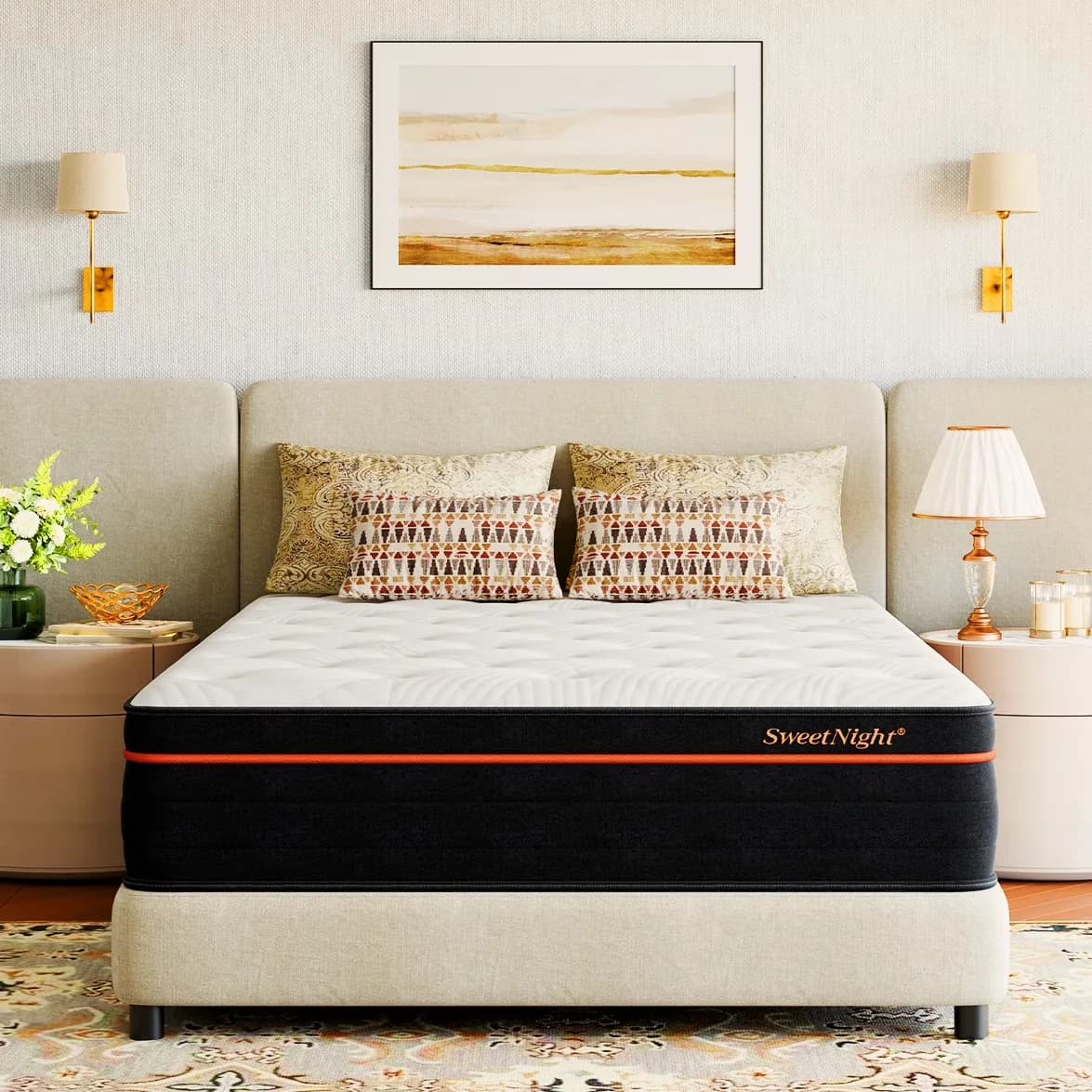 Mattresses Accessory Versatile with Mattress-In-A-Box, Adult, Queen Size - Gel Memory Foam, Innerspring Model 17952F