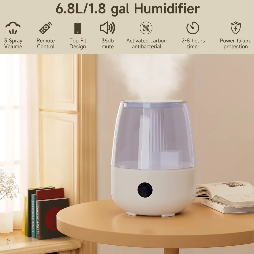 Reliable Humidifier with Variable Speed, Remote Controlled, Humidifiers - White Model 336BC9
