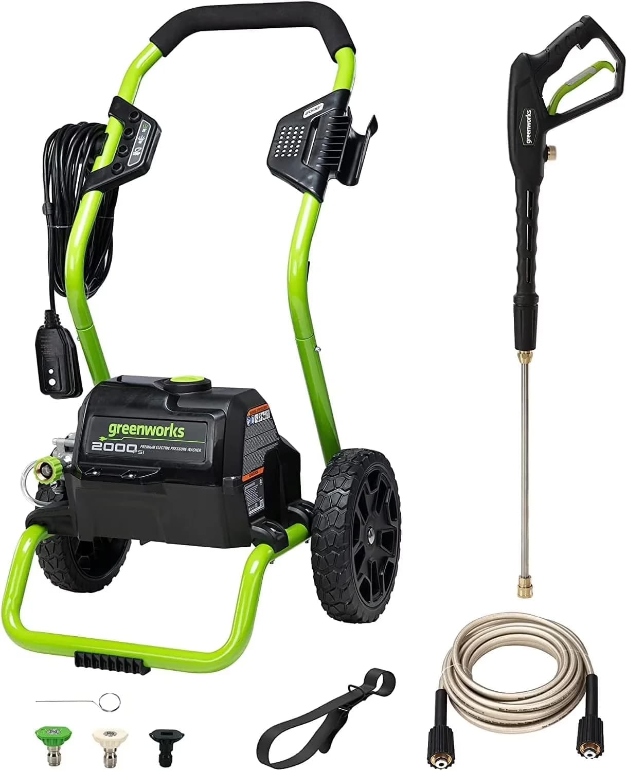 Compact Pressure Washer with 2000 Max PSI, 1.1 GPM (13 Amp) Electric, Ideal for medium duty projects - Model A669C5