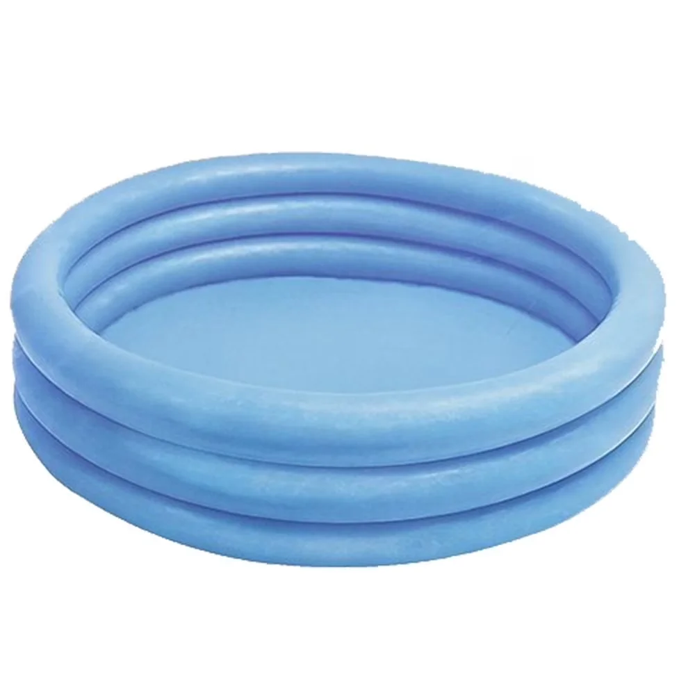 Modern Inflatable Pool with Puncture Resistant, Cryatsal Blue Kiddie 45" x 10", Age Grade: 2+ - Multicolor Model B04C07