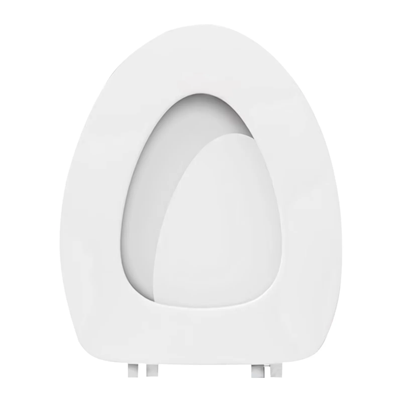 Efficient Toilet Seats And Lid with Toilet Seat Elongated, Easy to Install, Oval Seat - White Plastic Model 455E67