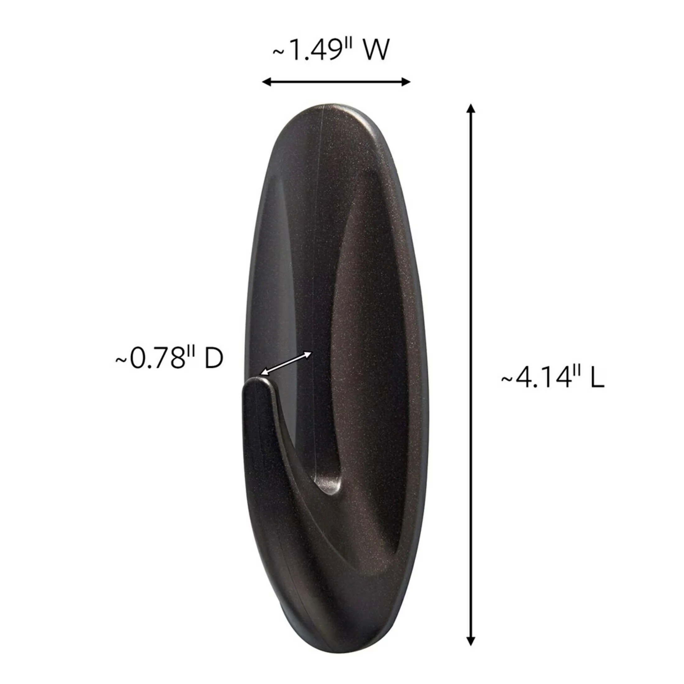 Professional Damage-Free Hanging with Wall-Mountable, Easy Installation - Plastic Bronze Model D81083